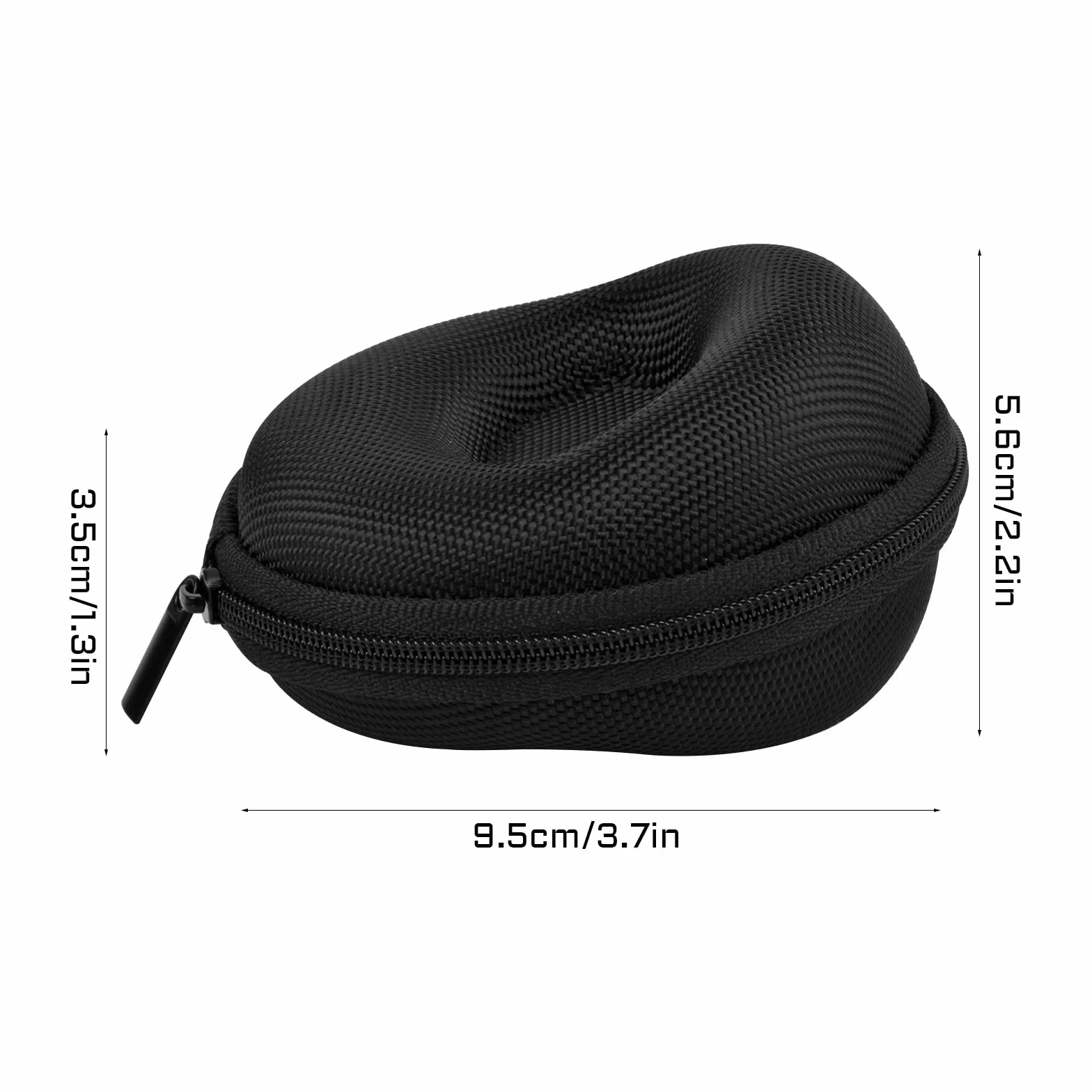 Dokeno Estuche de Viaje para Reloj, Caja Portátil con Cremallera, Eva Individual, 50 mm