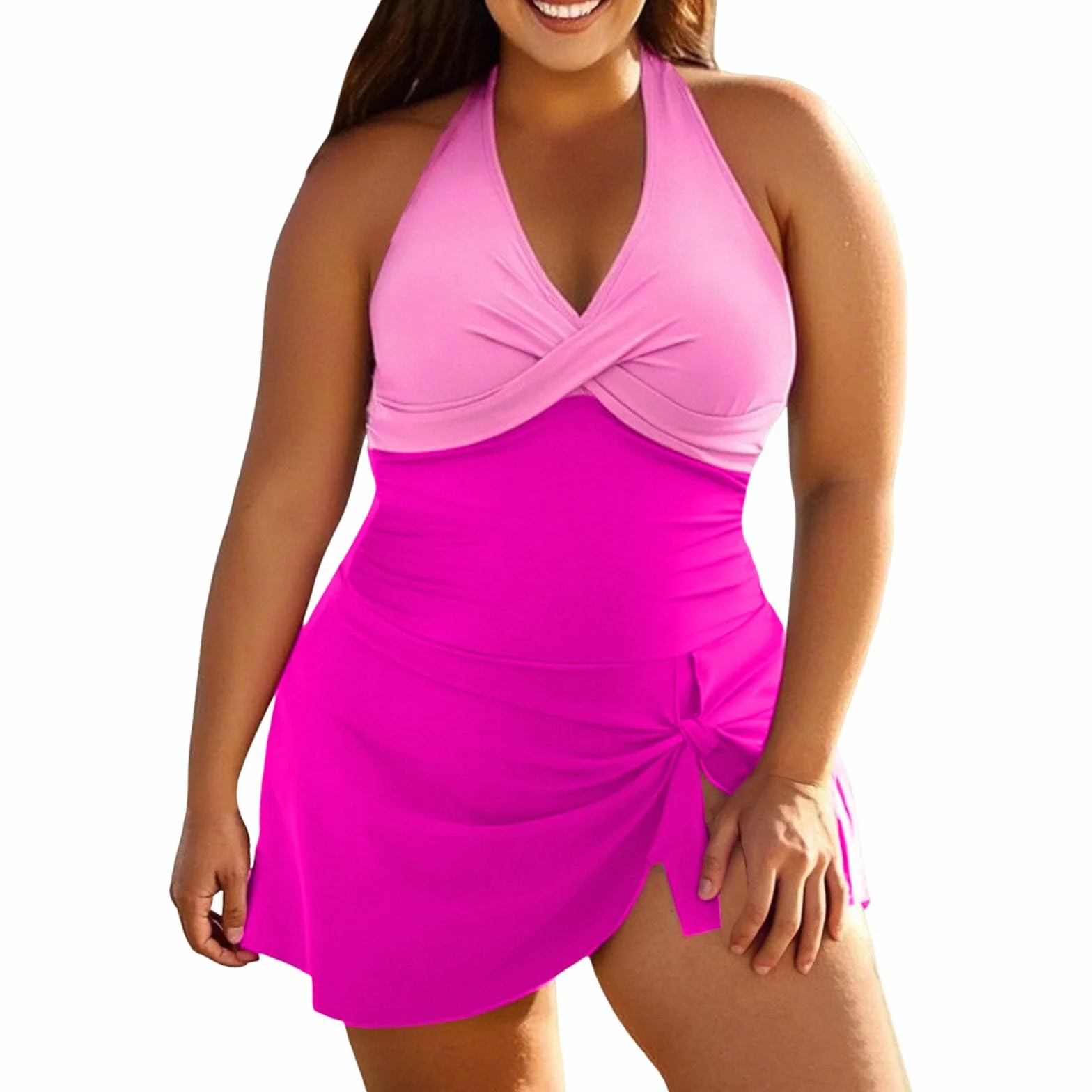 Bañador Mujer Talla Grande Reductor Casual Elegante Piscina Playa Surf