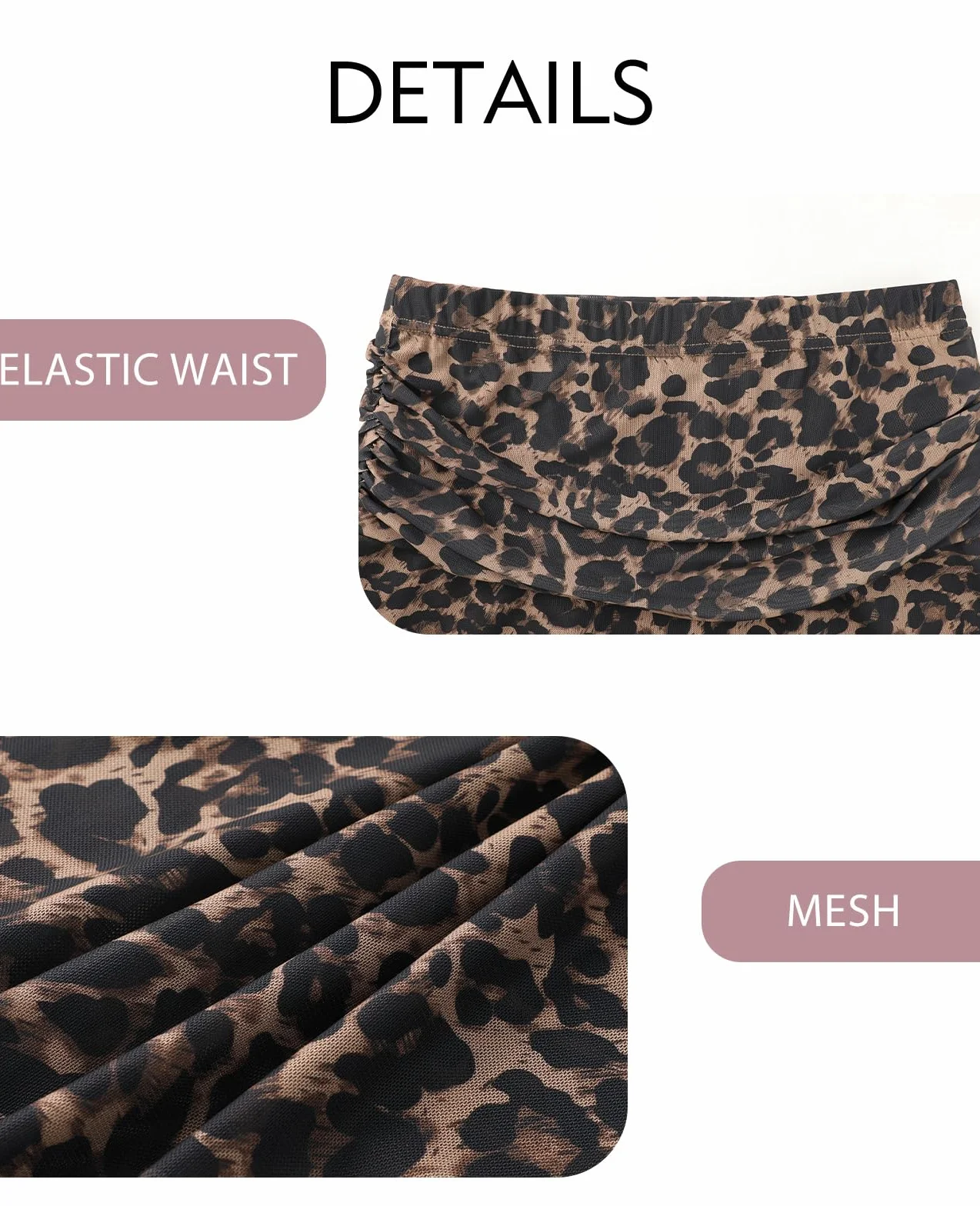 Falda de Mujer Cintura Alta Elástica Malla Transparente Capas Forrada Bajo Irregular Elegante Verano Corte A