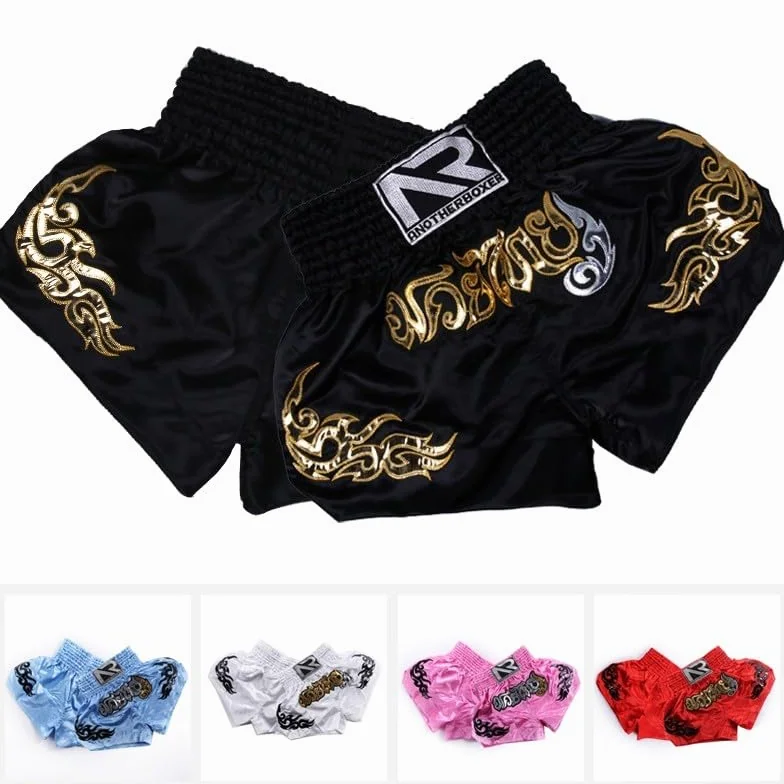 Anotherboxer Pantalones cortos de boxeo para niños rosa M