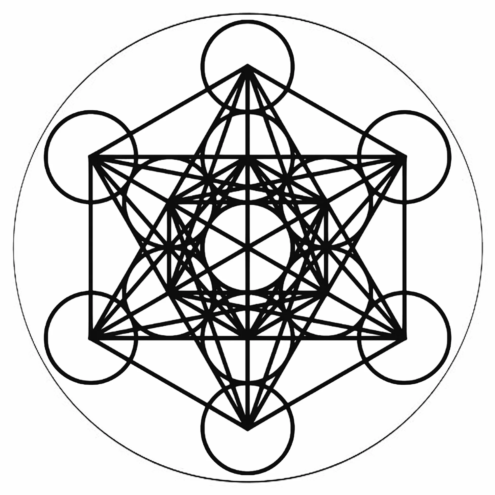 SIMBOLIKS Pendientes Metatron Geometría Sagrada Acero Inoxidable Amuleto Protección Energía Equilibrio Yoga Reiki Meditación