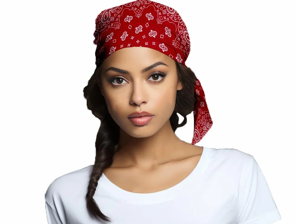 Bandana Mujer Hombre Cuello Motero Rockero Pañuelos Cabeza de poliester Personalizados