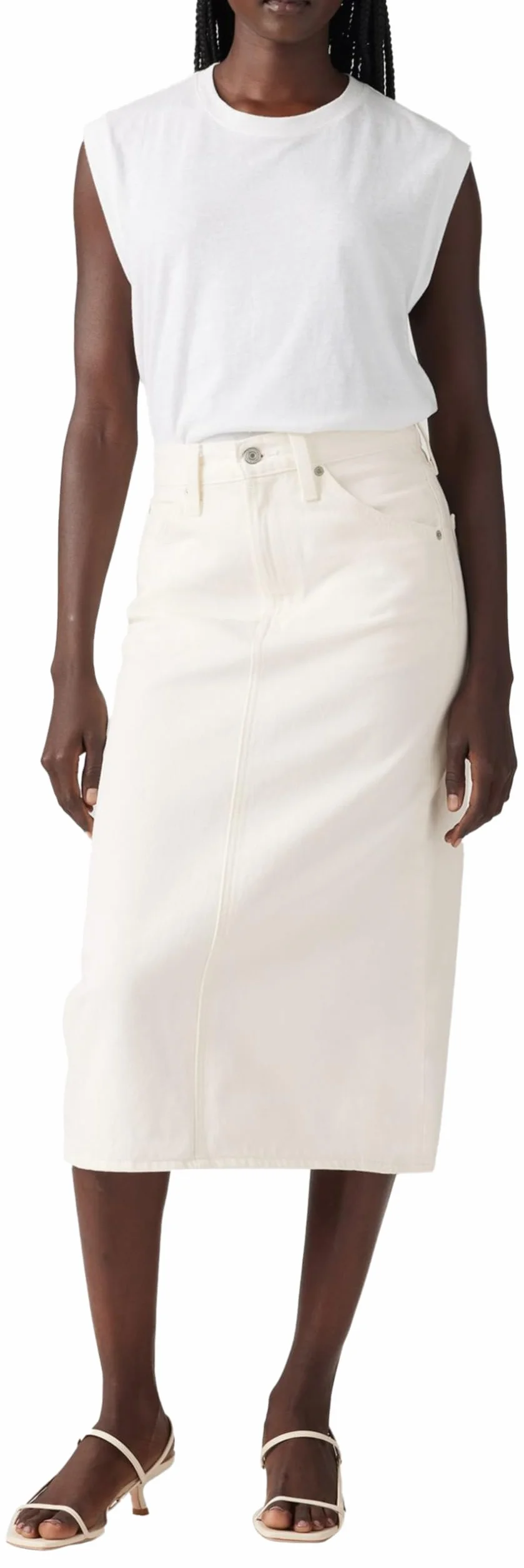 Levi's High Rise Back Slit Skirt Mujer