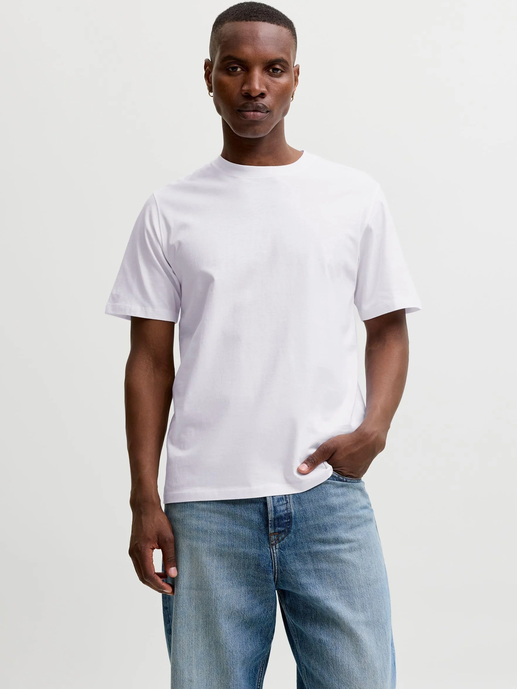 JACK & JONES T-Shirt Plain O-Neck