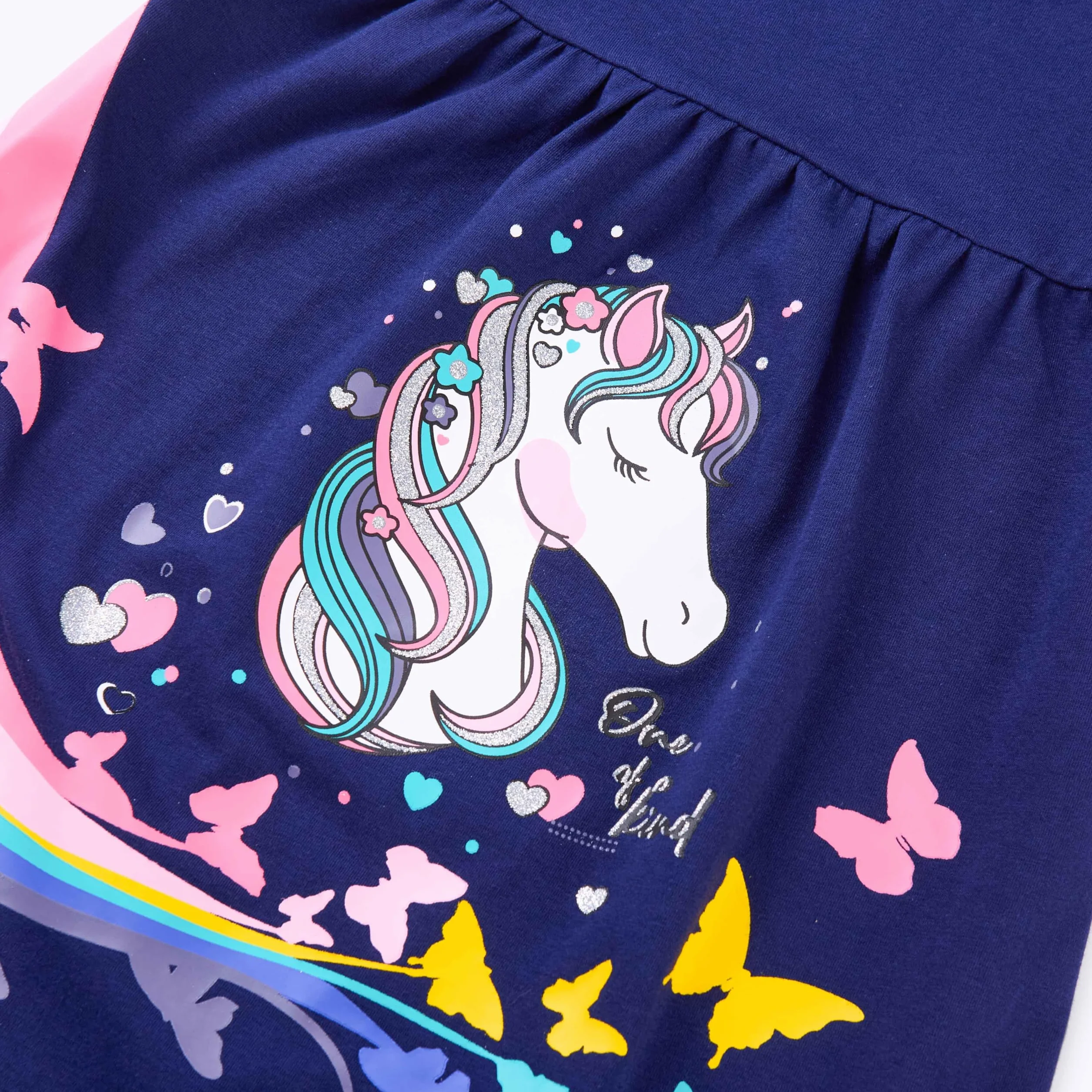 VIKITA Vestido Manga Larga Algodón Princesa Niñas 2-8 años
