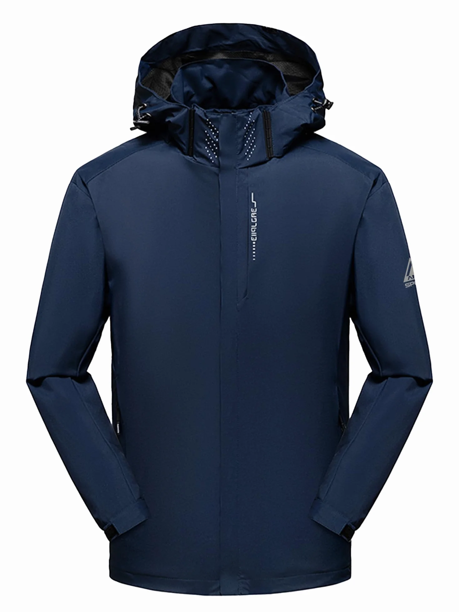 AMZSPORT Chaqueta Impermeable Cortavientos Ligera Plegable Transpirable para Senderismo Running Viajes