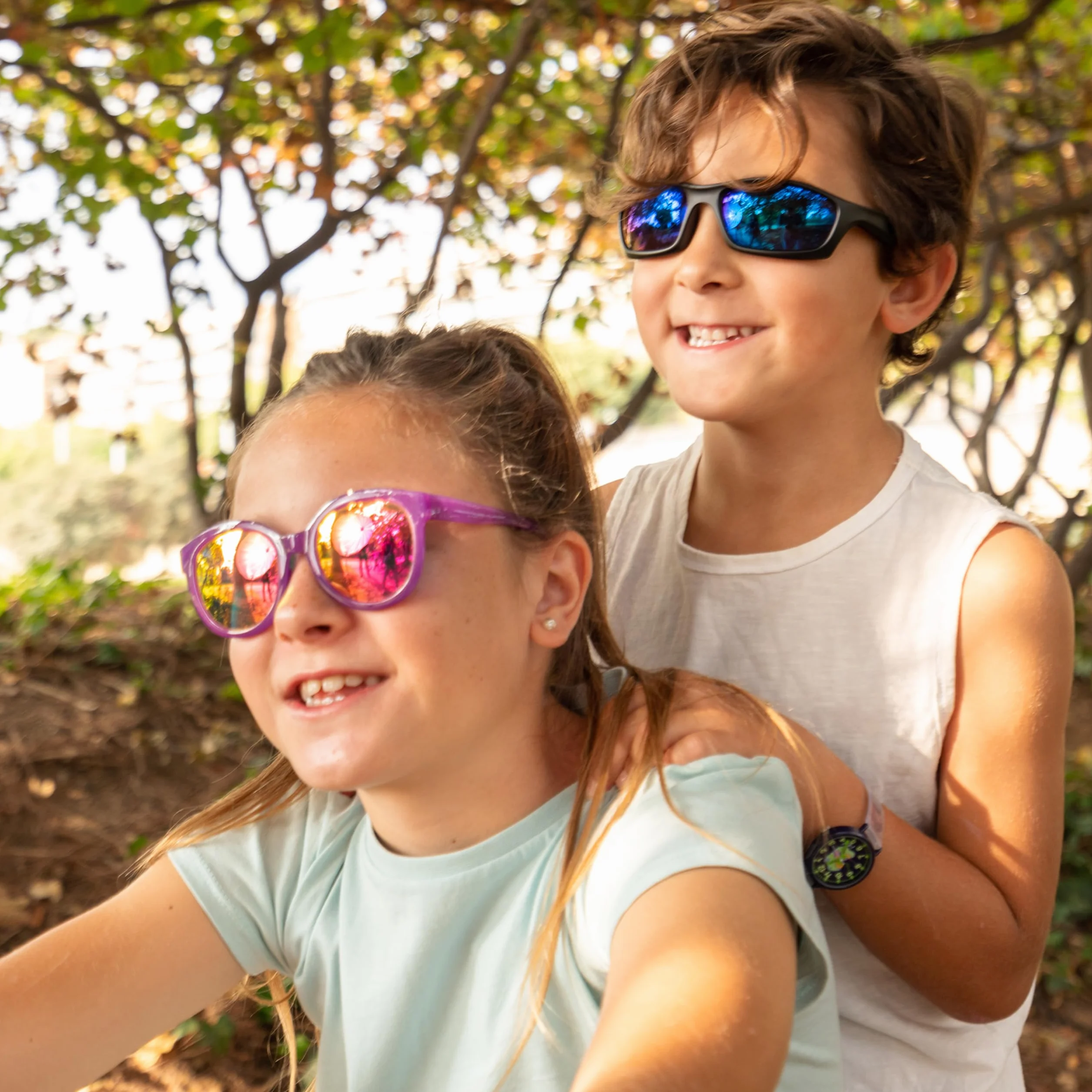 Kiddus Gafas de Sol Deportivas Polarizadas para Niños UV400 CAT3 Protección UVA UVB Sin BPA