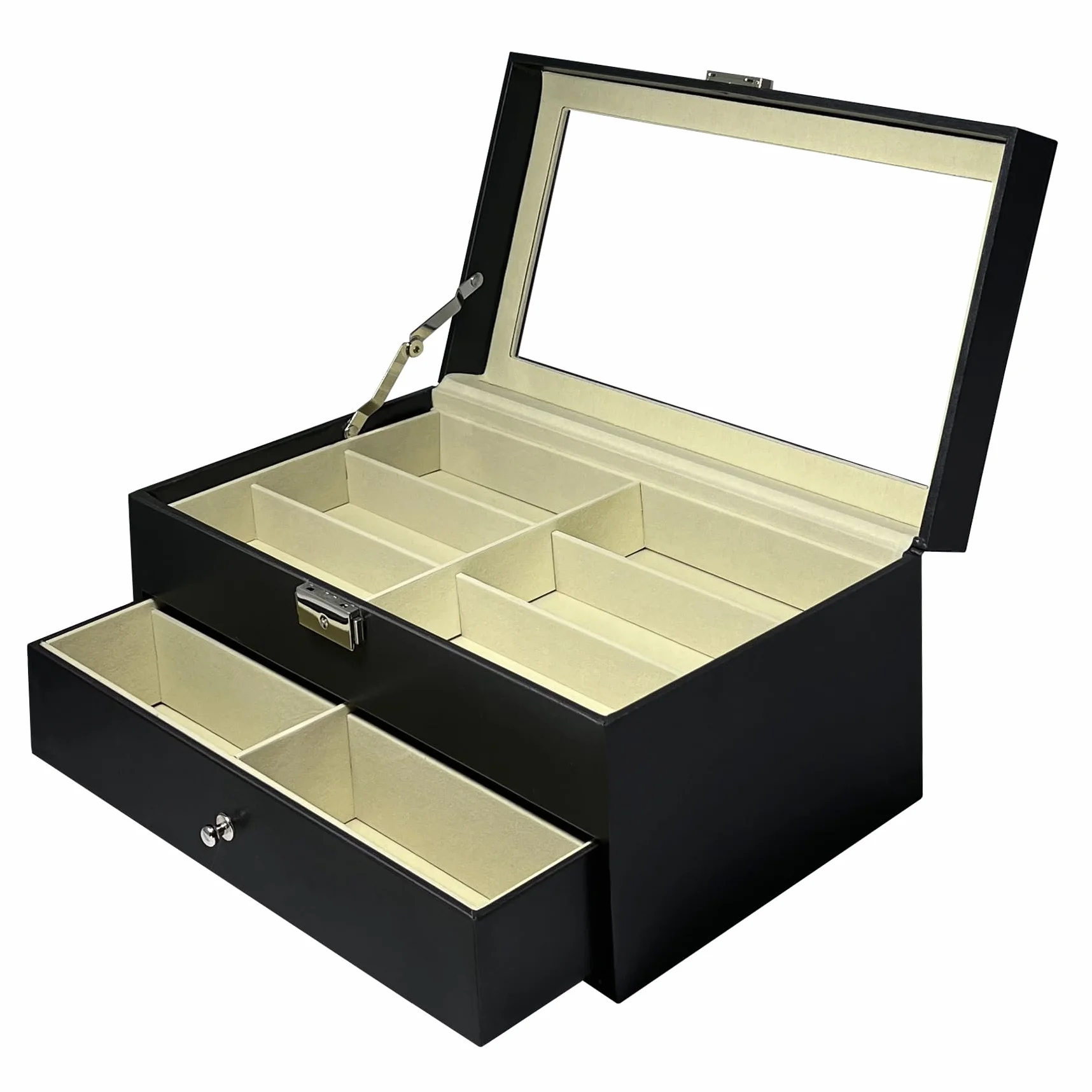 MR Maestro Relojero Vitrina para Gafas Organizador de Joyas Estuche Almacenamiento 12 Gafas de Sol
