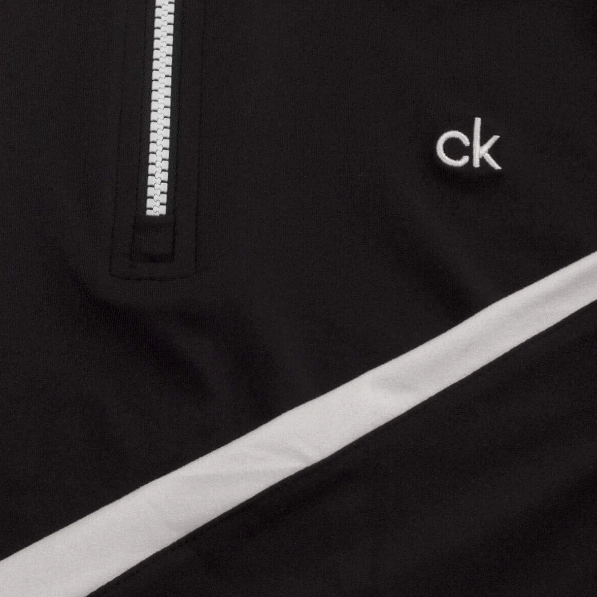Calvin Klein Hombre Chunky Knit Cotton 1/2 Zip Suéter de Golf