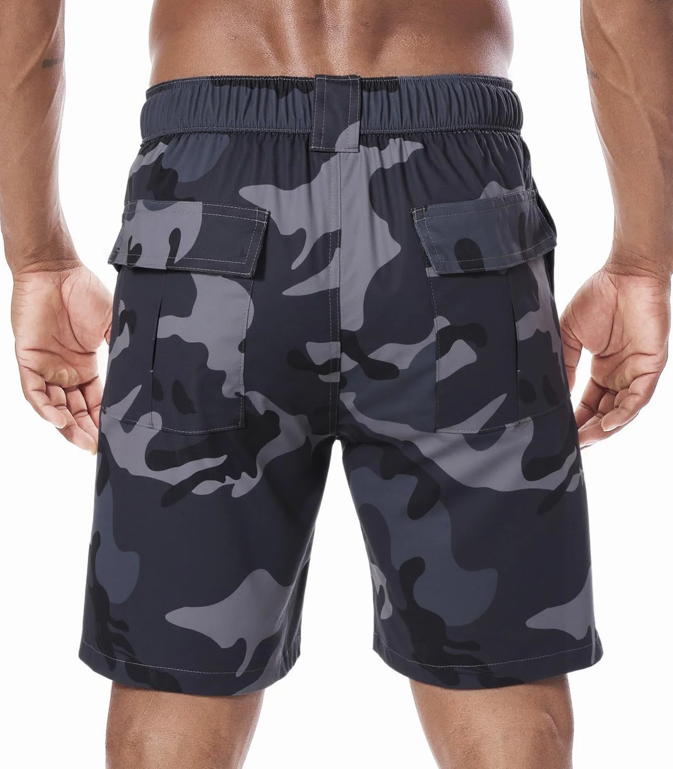 Pantalones Cortos Cargo para Hombre Verano con Múltiples Bolsillos