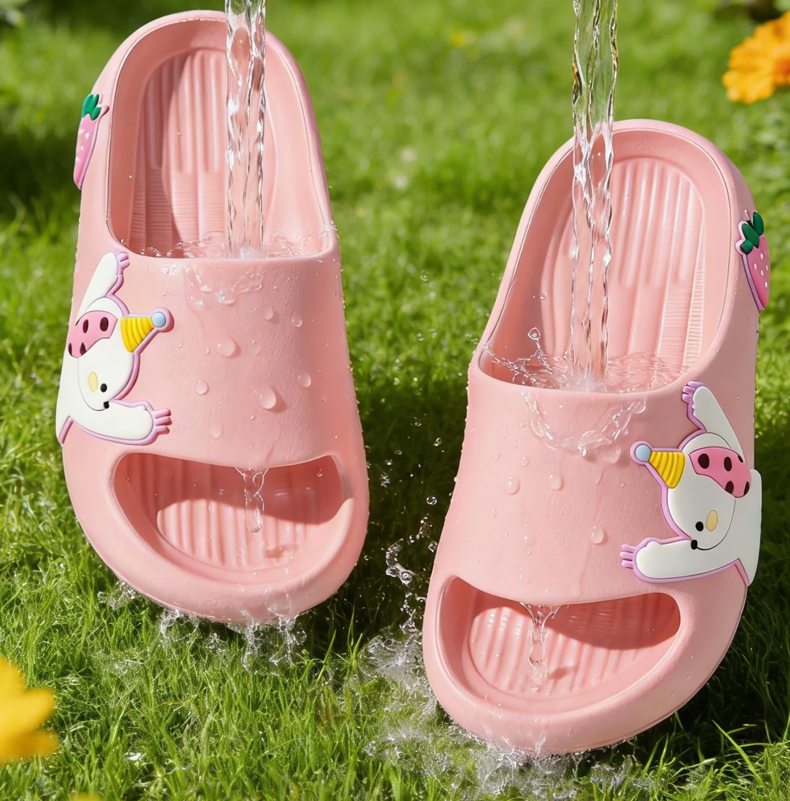 Chanclas de Baño Antideslizantes para Niños y Niñas Ultraligeras 130g Tallas 26-38 EU Sandalias EVA Playa Piscina