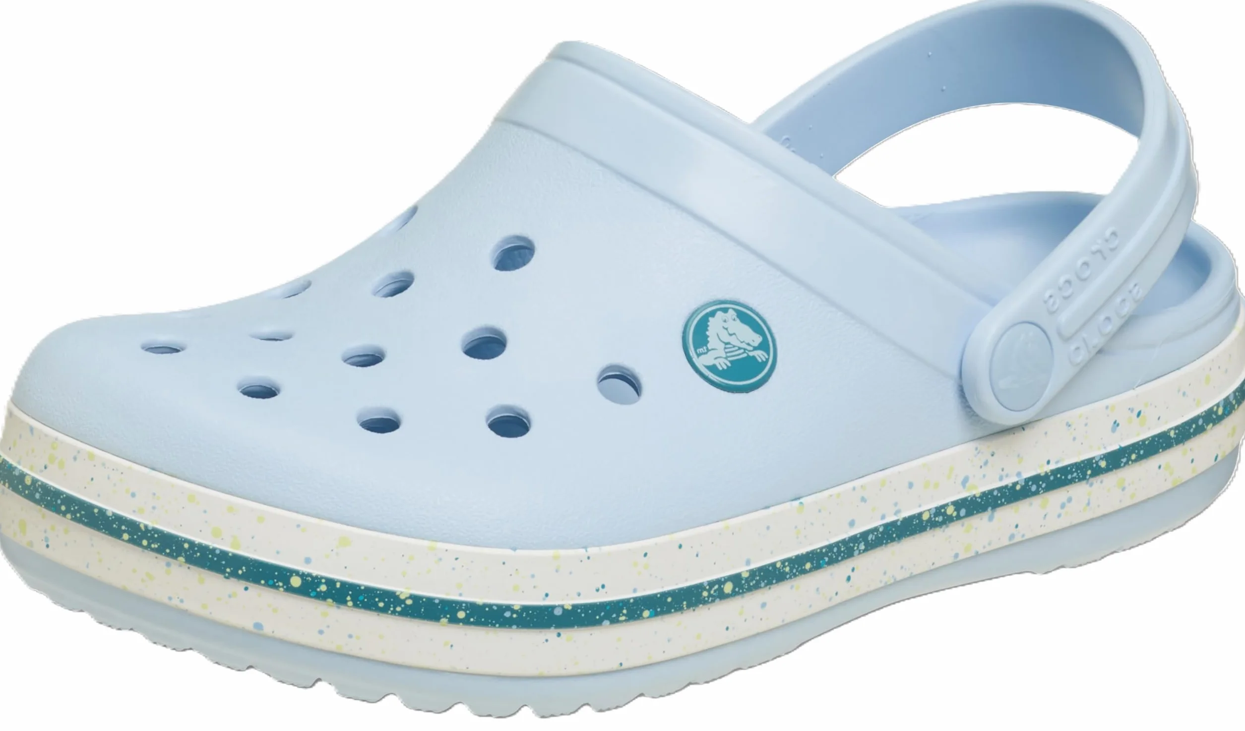 Crocs Crocband Speckled Band Clog K Zuecos Unisex niños Azul Escarcha 34/35 EU