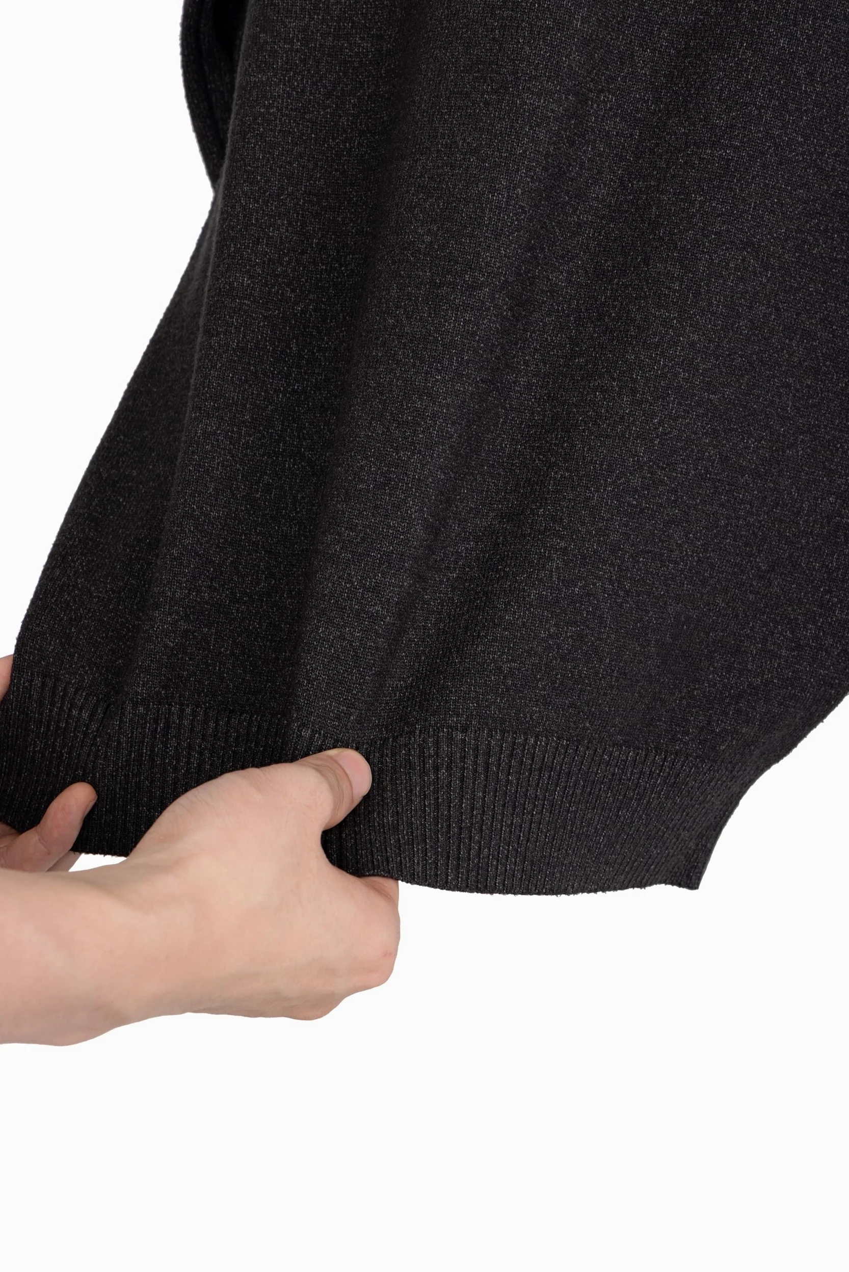 X Ray Suéter de Uniforme Escolar con Cuello en V (Talla XS – XXL), para niños Grandes y niños pequeños, Adolescentes, Manga Larga, Cuello en V, Color Antracita Jaspeado, Talla Grande