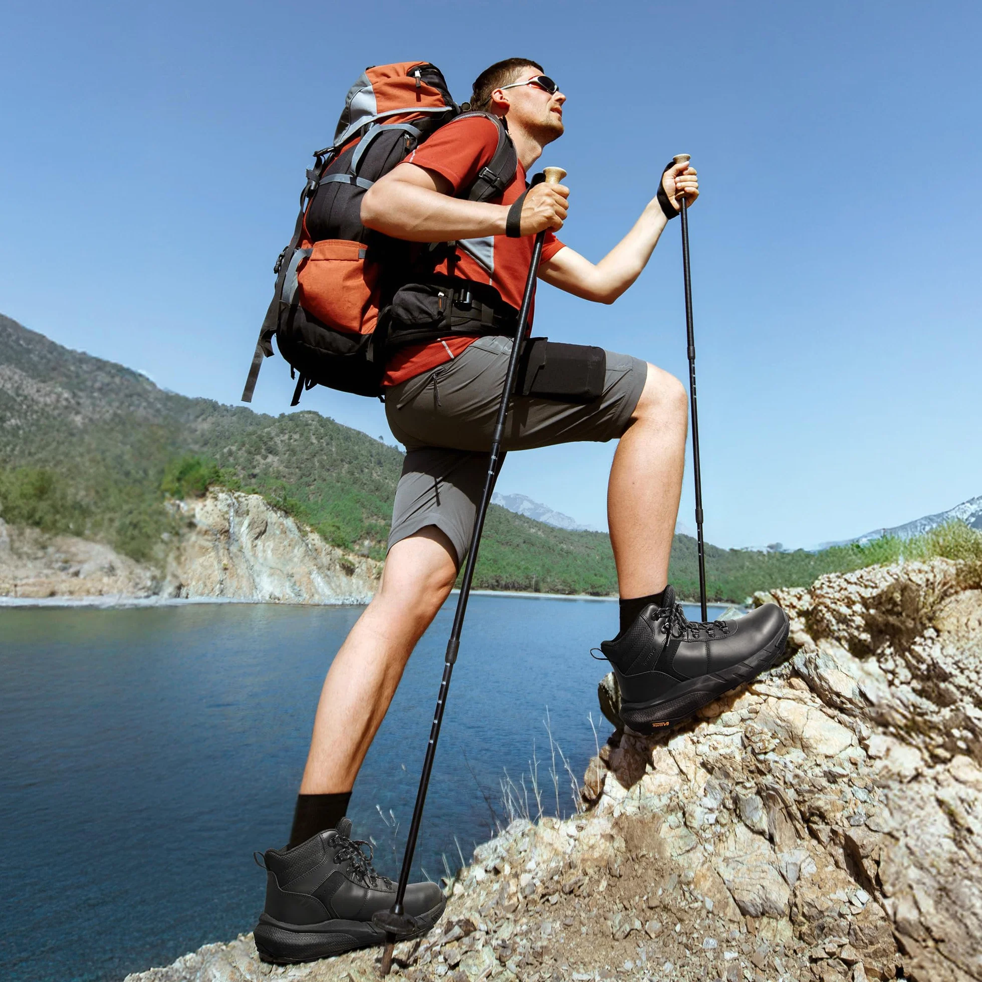 NORTIV 8 Botas Trekking Impermeables Antideslizantes Zapatos de Senderismo Montaña