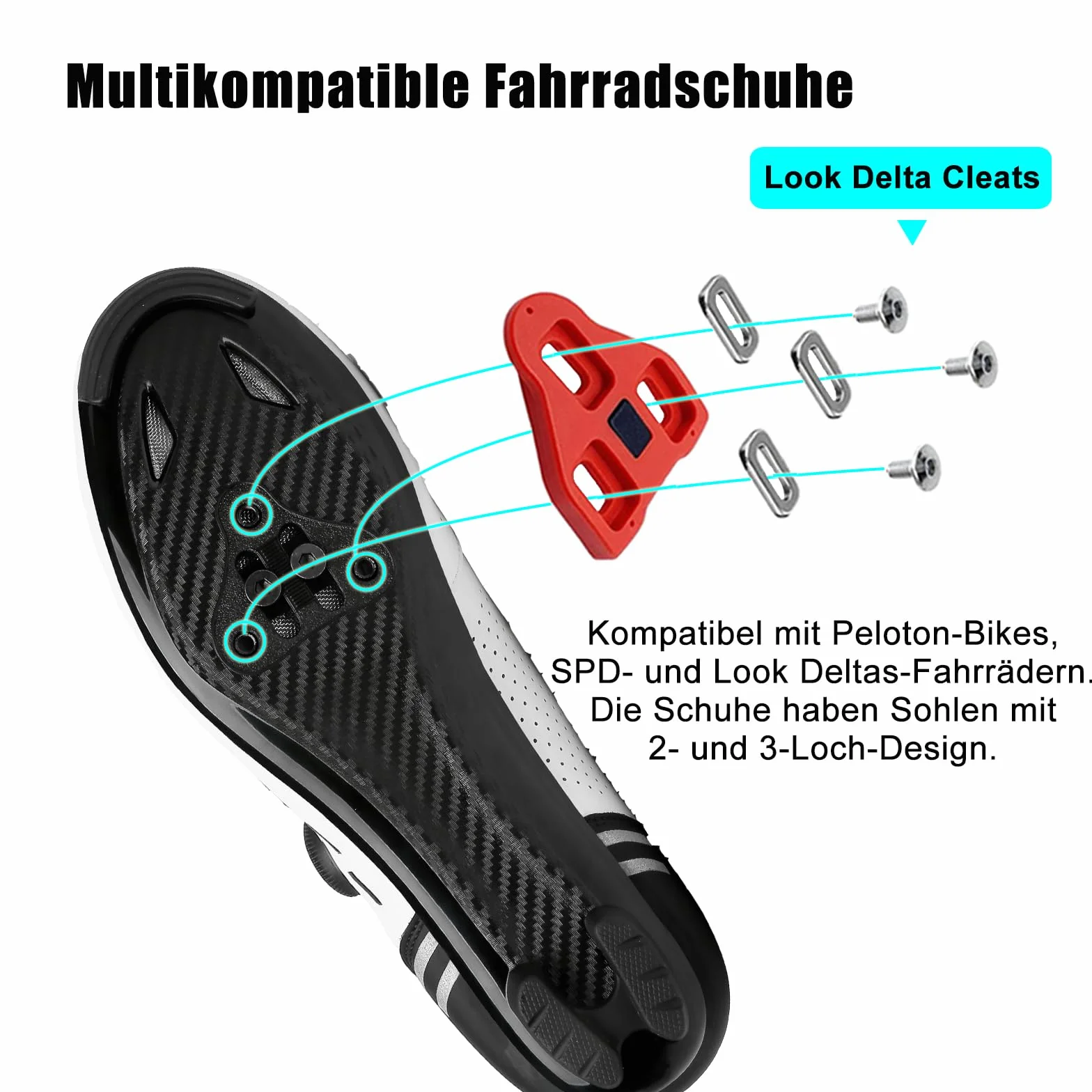 Zapatillas de ciclismo hombre mujer carretera MTB compatibles SPD SPD-SL Delta Lock