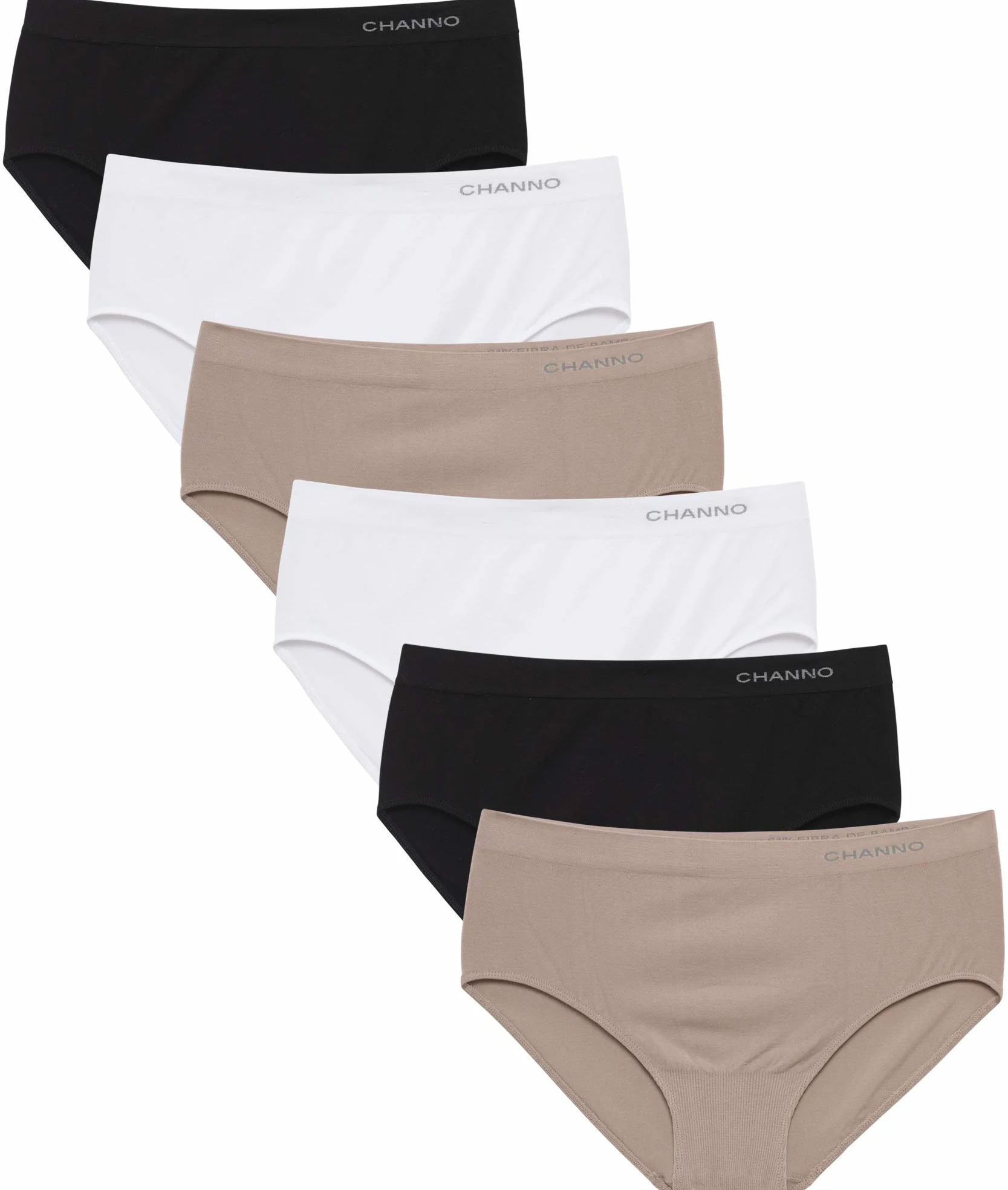 Channo Bragas de Algodón y Bambú para Mujer, Talle Alto, Sin Costuras