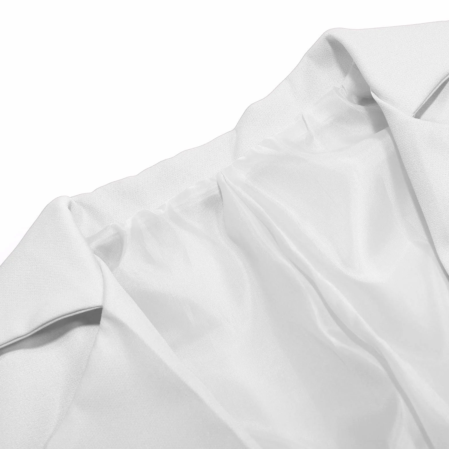 Chaqueta blazer para niñas Manga larga Cuello de solapa con bolsillo interior delantero abierto