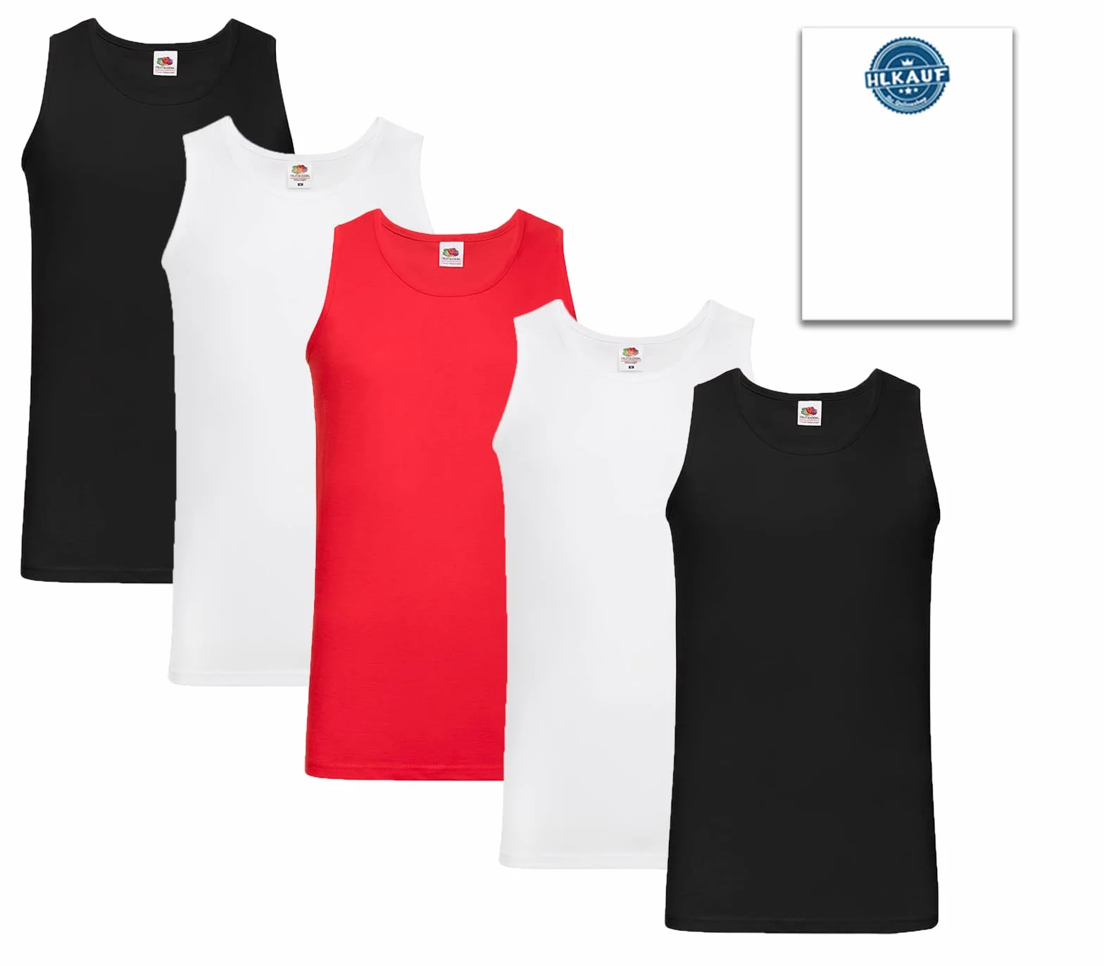 Fruit of the Loom Camiseta de Tirantes Anchos Hombre Pack de 1