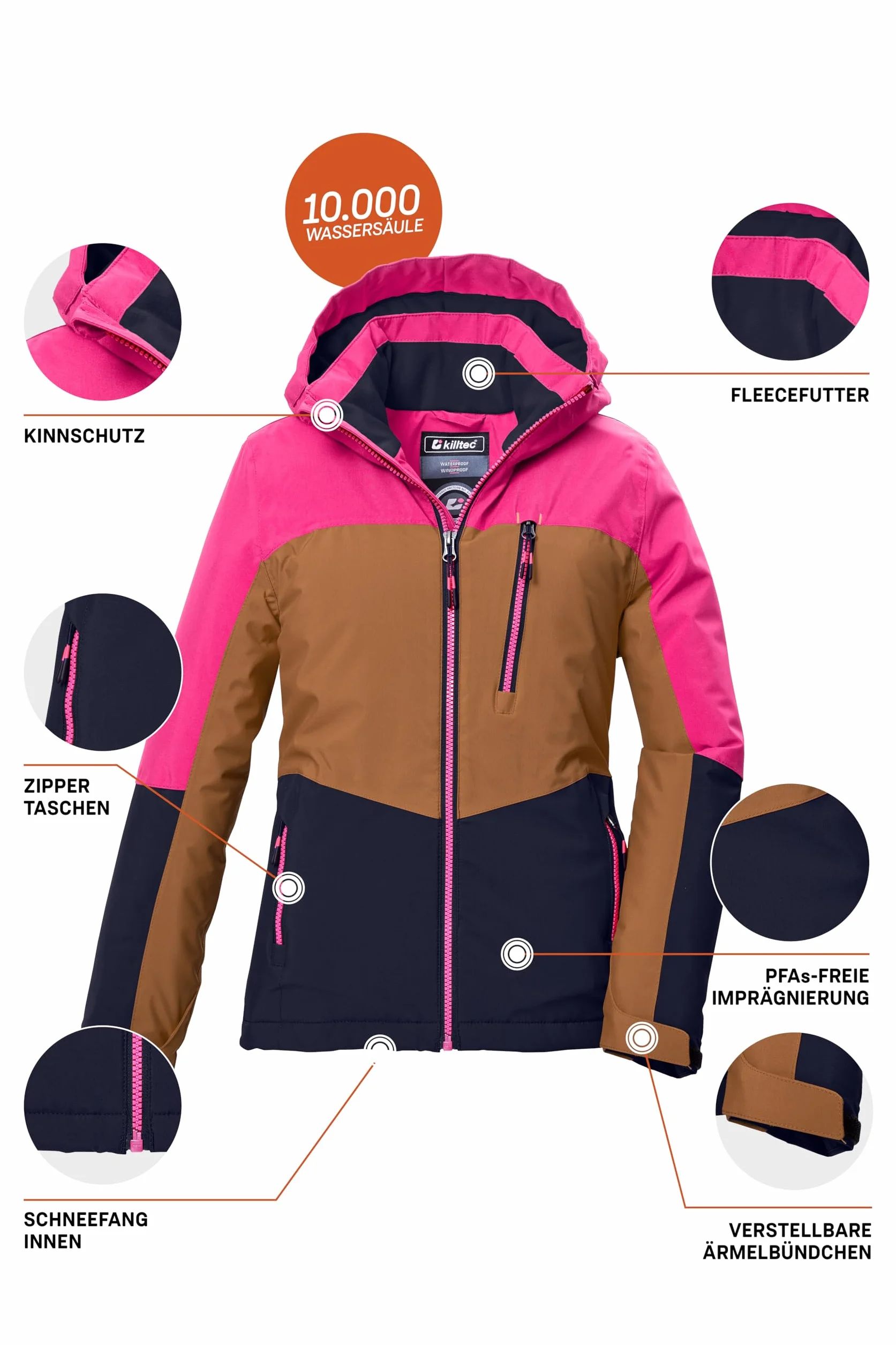 Killtec Chaqueta funcional exterior con capucha protección nieve Niñas