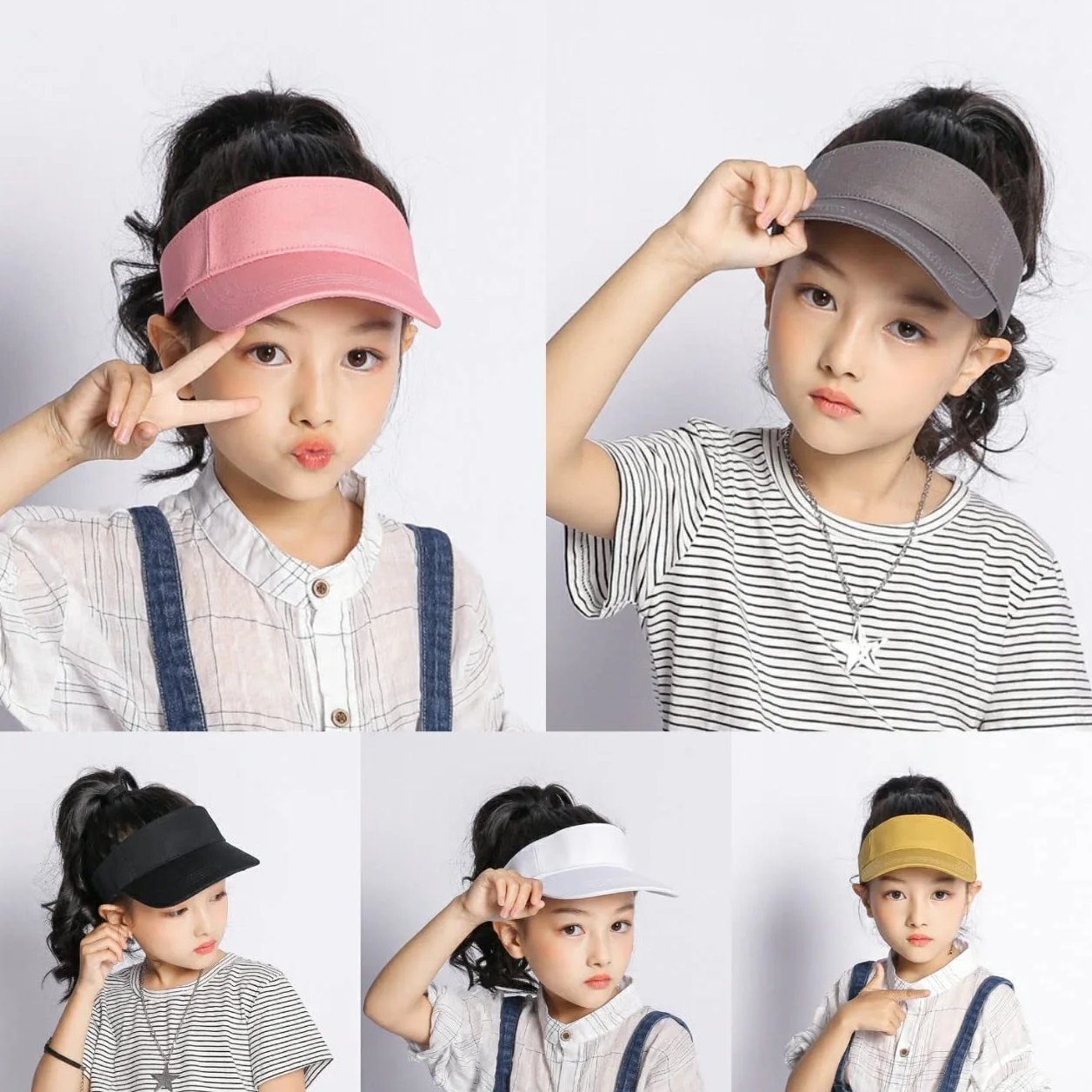 Gorra con visera UPF 50 protección UV para niños niñas 4-10 años verano transpirable