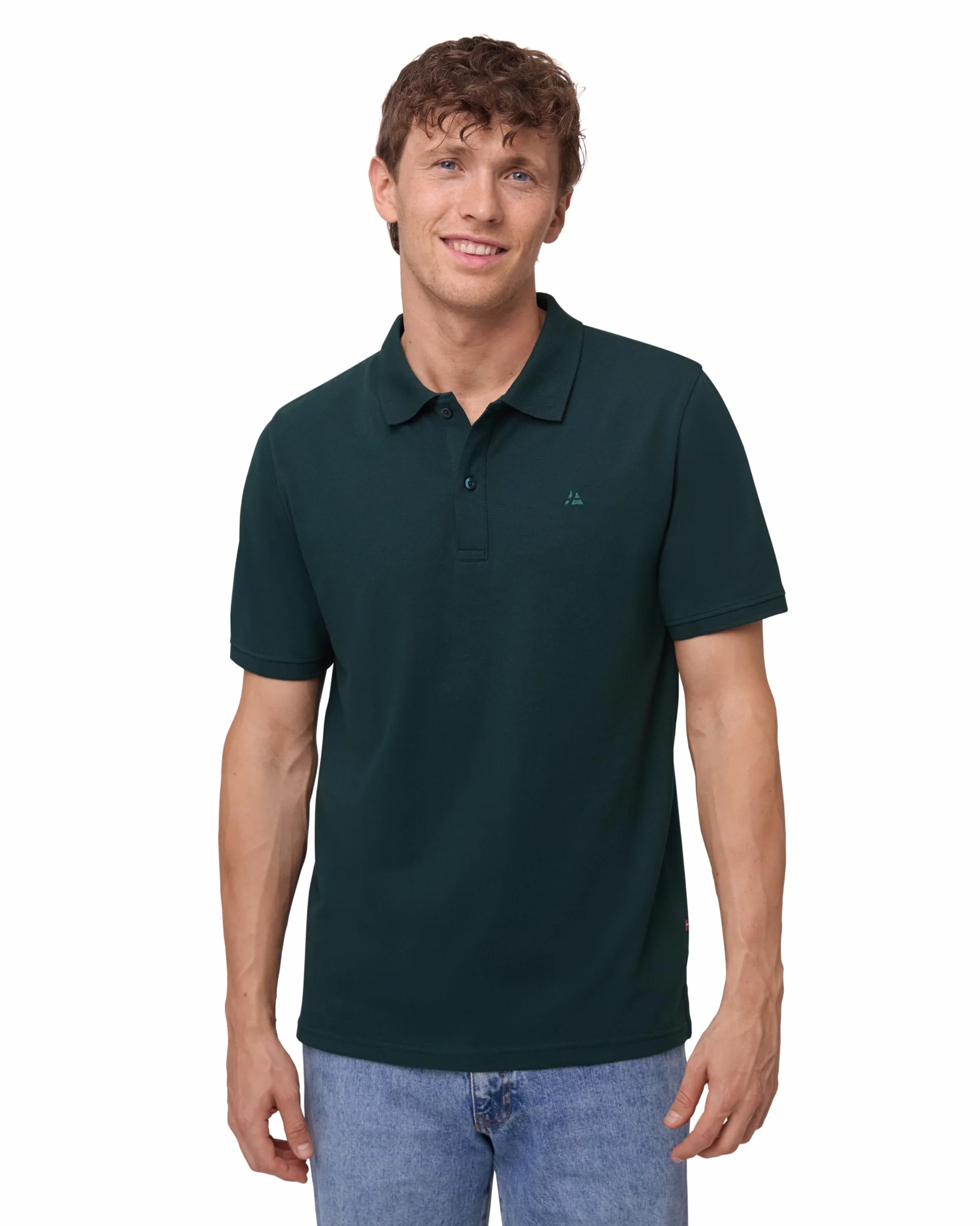DANISH ENDURANCE Polo Hombre Manga Corta Algodón Orgánico Camiseta Vestir Suave 2 Pack