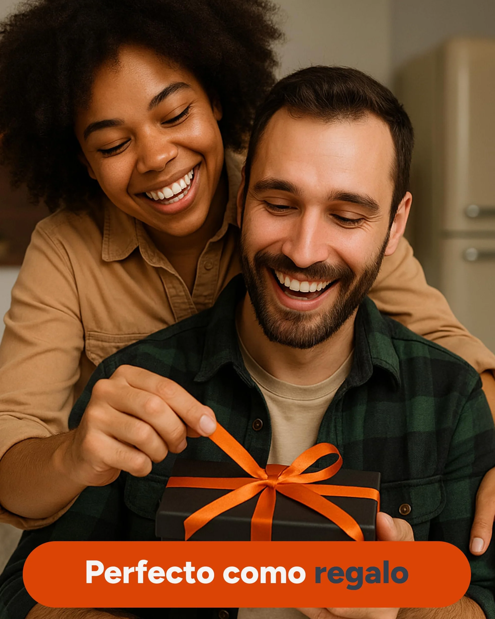 AKIELO Tarjetero Minimalista Bloqueo RFID Caja Regalo Cartera Hombre Fina Compacta Colección Echo