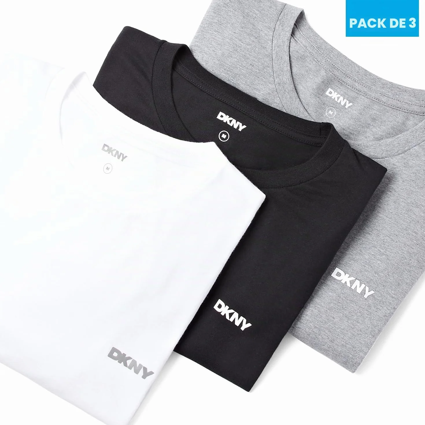DKNY Giants Camiseta de Hombre Pack de 3
