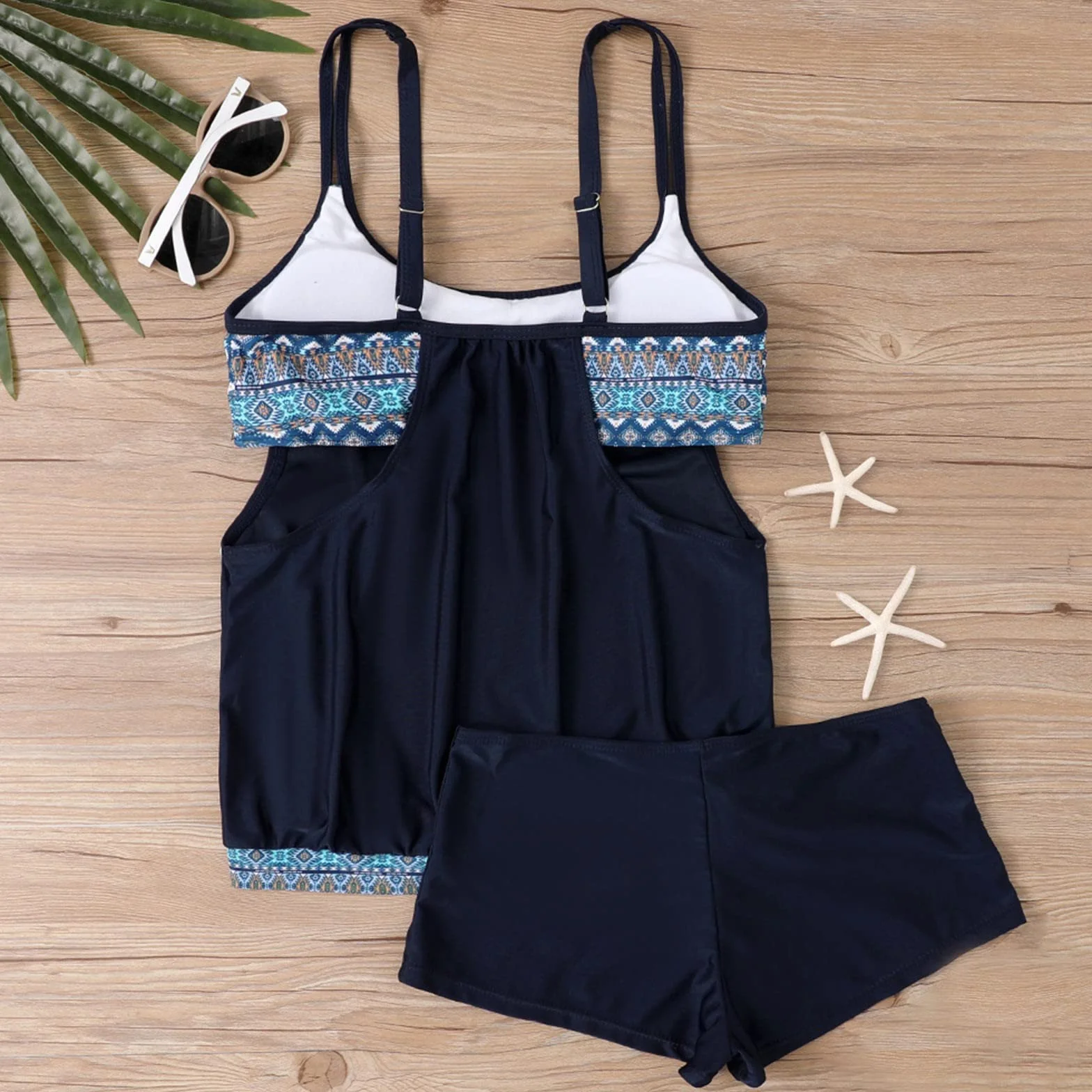 Tankinis Mujer Tallas Grandes Traje De Baño 2 Piezas Deportivo Sexy Verano Swimwear