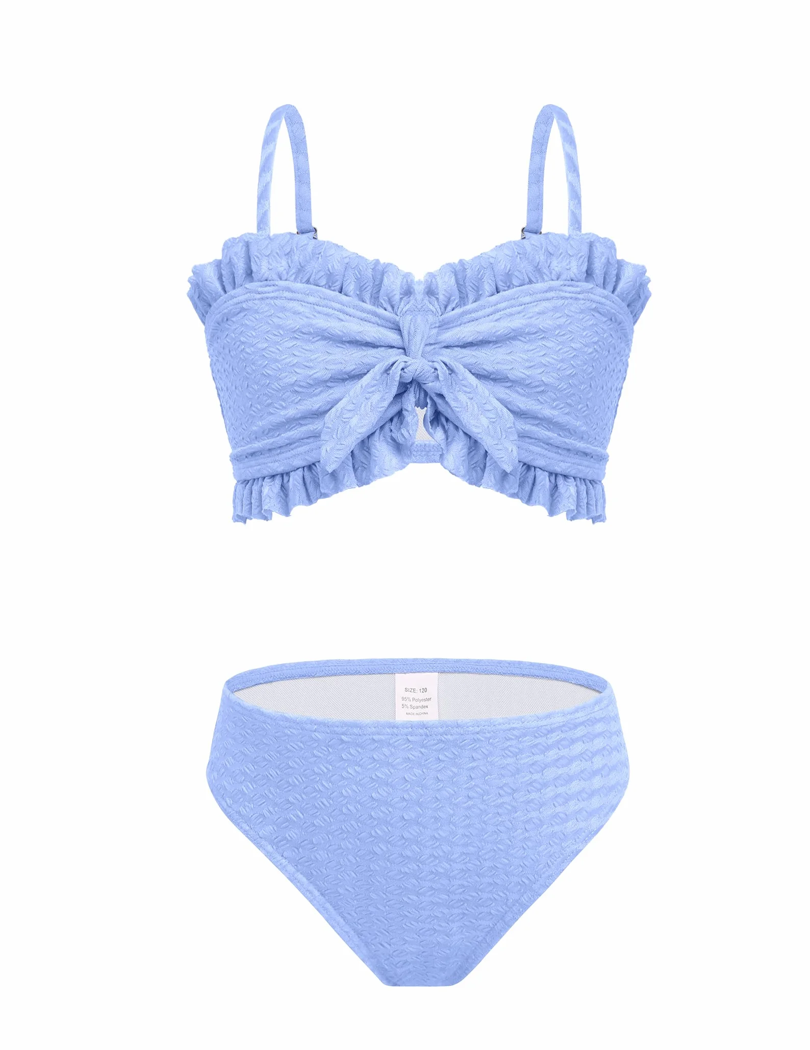 Arshiner Conjunto de Bikini 3 Piezas para Niñas Bañador de Playa Verano Top Shorts Falda 5-14 Años