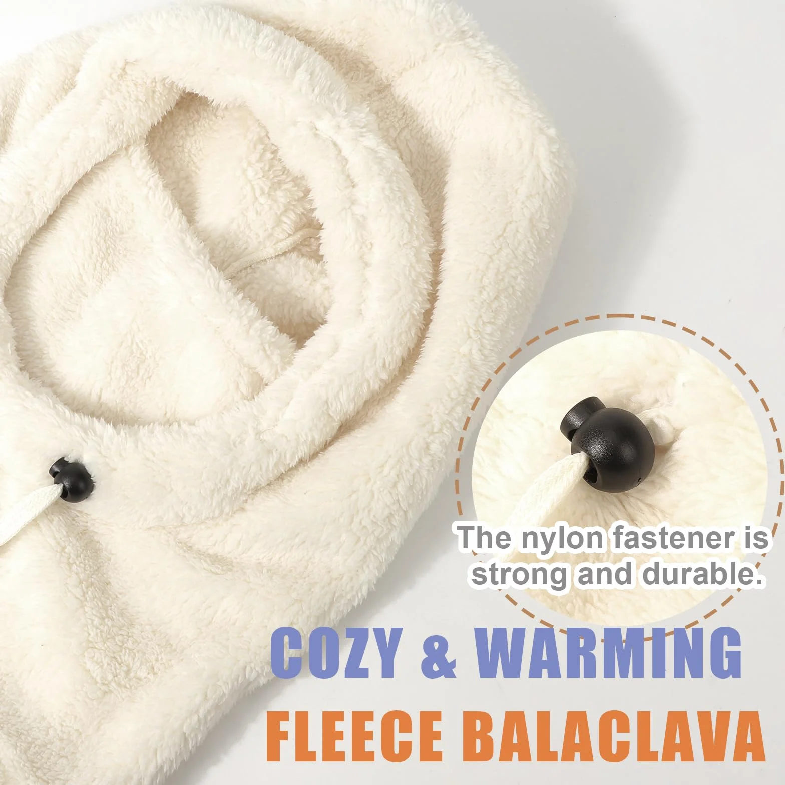 DRESHOW Pasamontañas Térmico Forro Polar Cálido Máscara Facial Calentador Cuello Deportes Clima Frío
