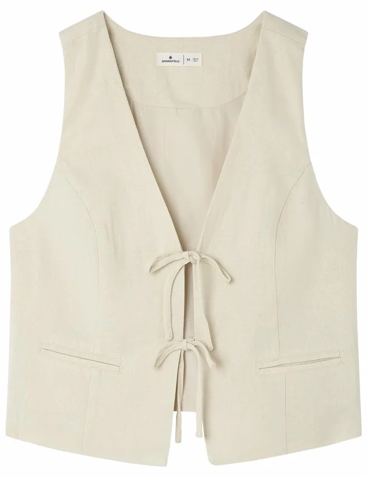 SPRINGFIELD Chaqueta Lino Lazos Mujer