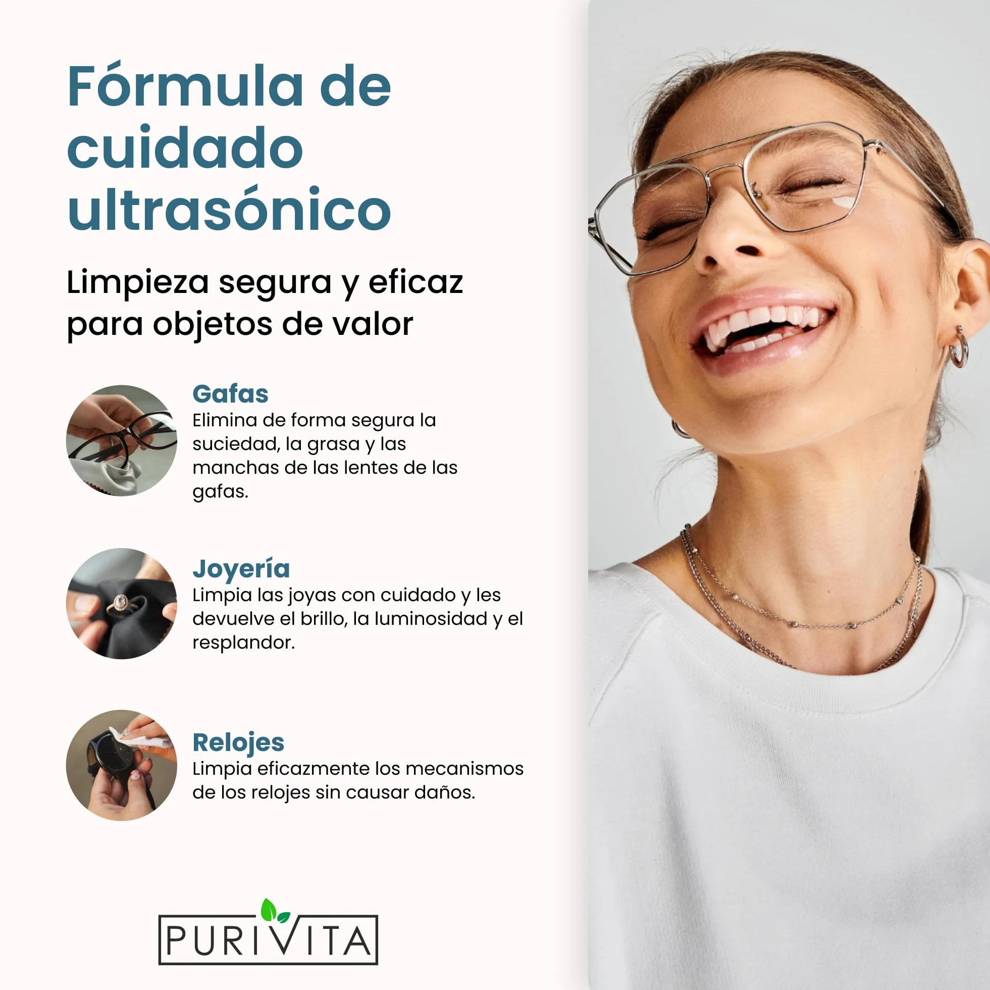 PURIVITA® Universale Liquido para Ultrasonidos Limpieza 500ML - Limpiador Ultrasónico - Ultrasonic Cleaner