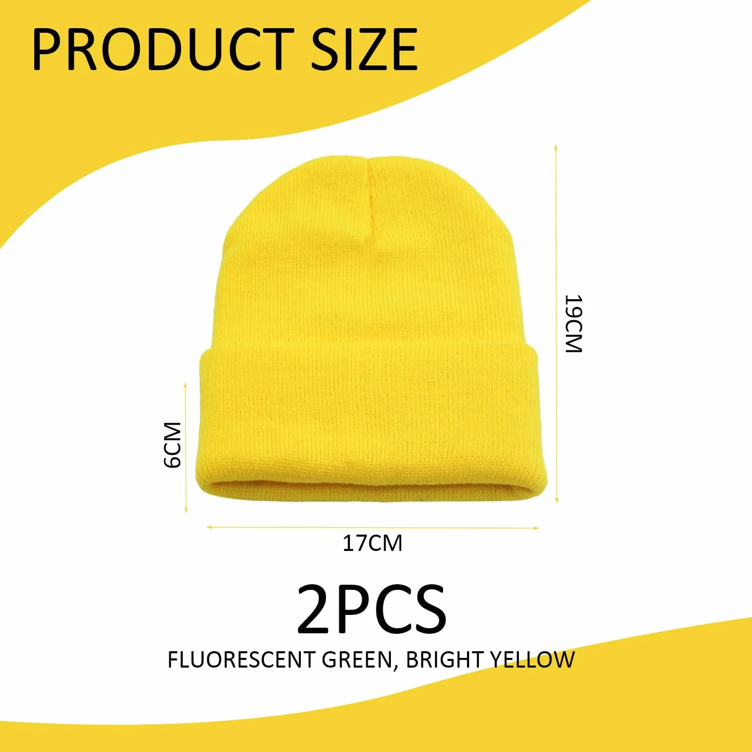 Gorros De Punto De 2 Piezas, Gorros De Lana Cálidos, Accesorios De Vestir