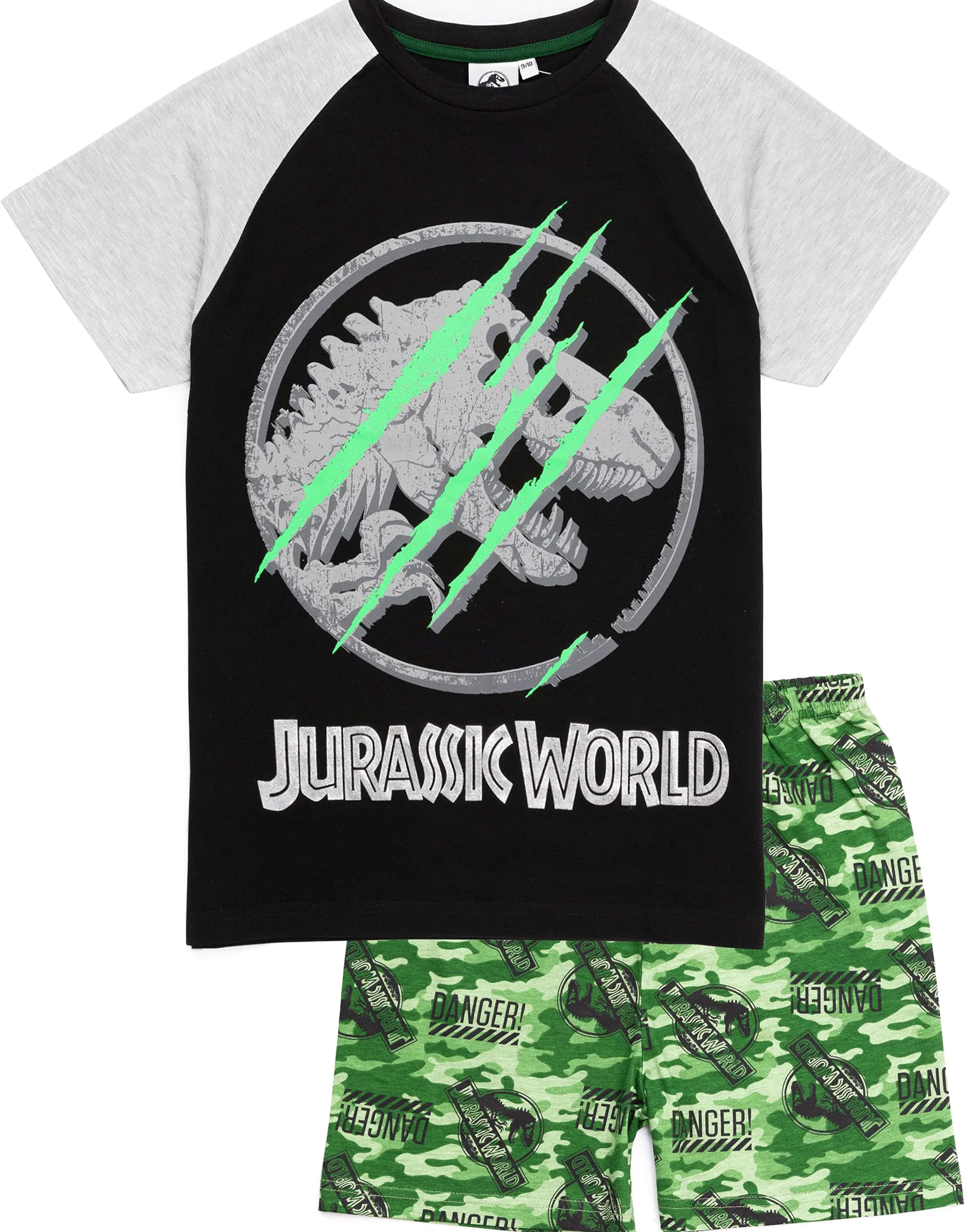 Jurassic World Pijamas Boys Kids Camo Camiseta Pantalones Cortos o Opciones de p