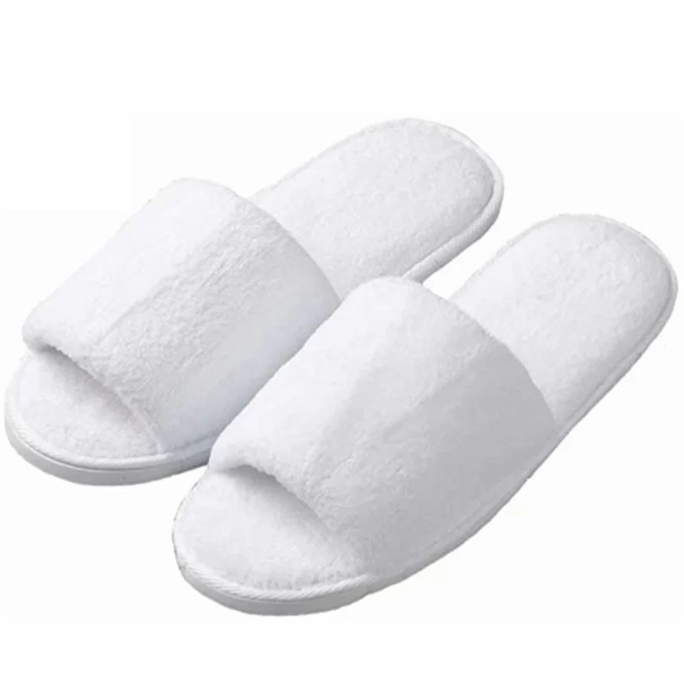 10 Pares de Zapatillas de SPA Desechables con Punta Abierta, Transpirables, Suaves y cómodas, adecuadas para Hombres y Mujeres. Ocio, Vacaciones (Color: Beige, Tamaño: 11x4.3inches)