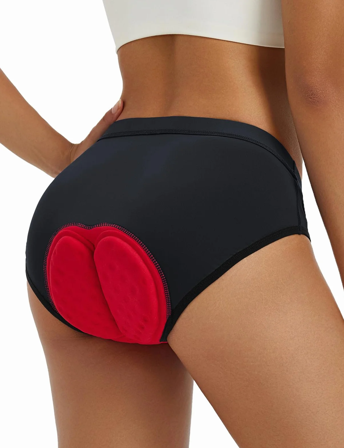 baleaf Calzoncillos de ciclismo mujer acolchados ropa interior bicicleta transpirables acolchado grueso 4D
