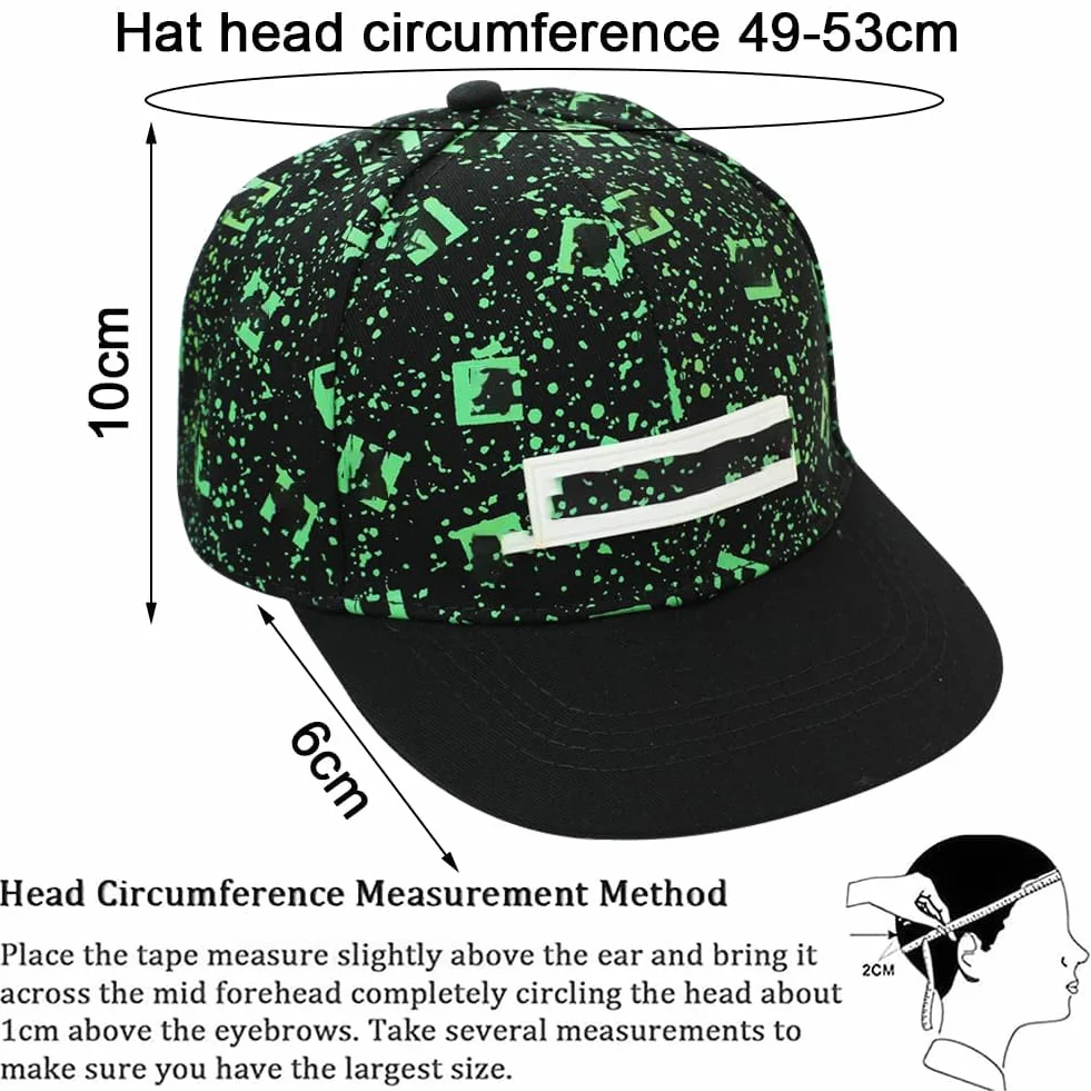 Gorra de Béisbol para Niños 2PCS Conjunto con Gafas de Sol Bordada Transpirable Ajustable