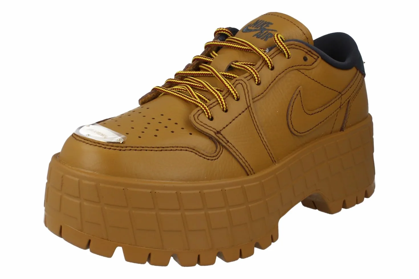 Air Jordan 1 Brooklyn Low Zapatos bajos mujer trigo rojo dorado metálico antracita