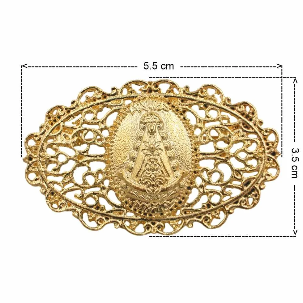 Broche calado Virgen del Rocío