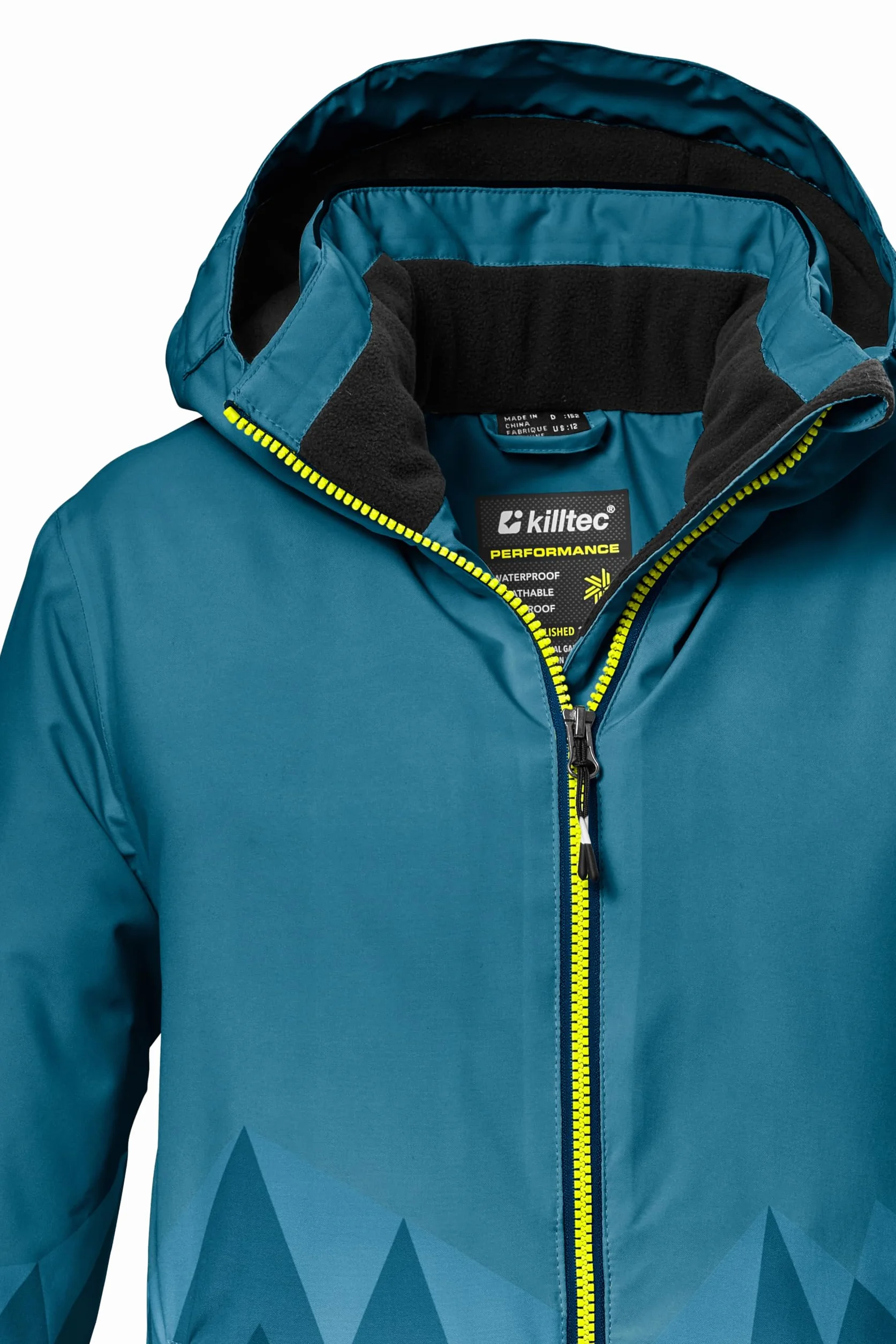 Killtec KSW 383 Bys Ski Jacket Chaqueta de esquí funcional con capucha y paranieves Niños