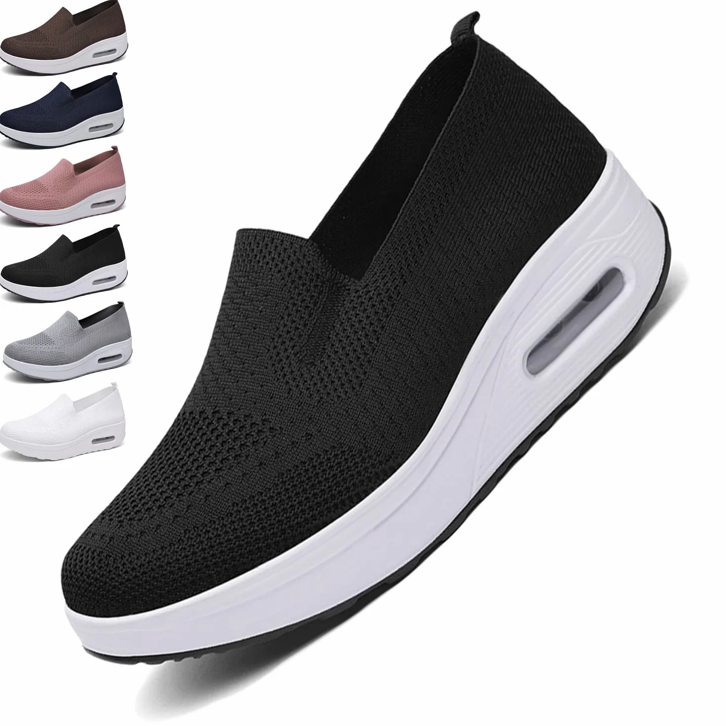 Zapatillas Ortopédicas Mujer Malla Plataforma Deportivas Caminar Correr