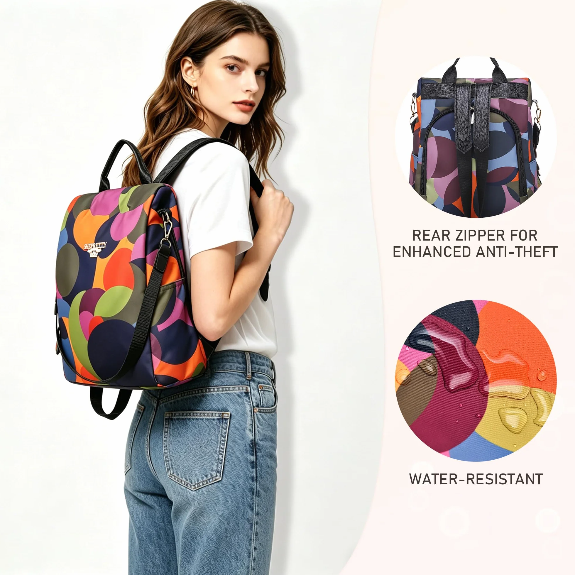 Mochila impermeable para mujer