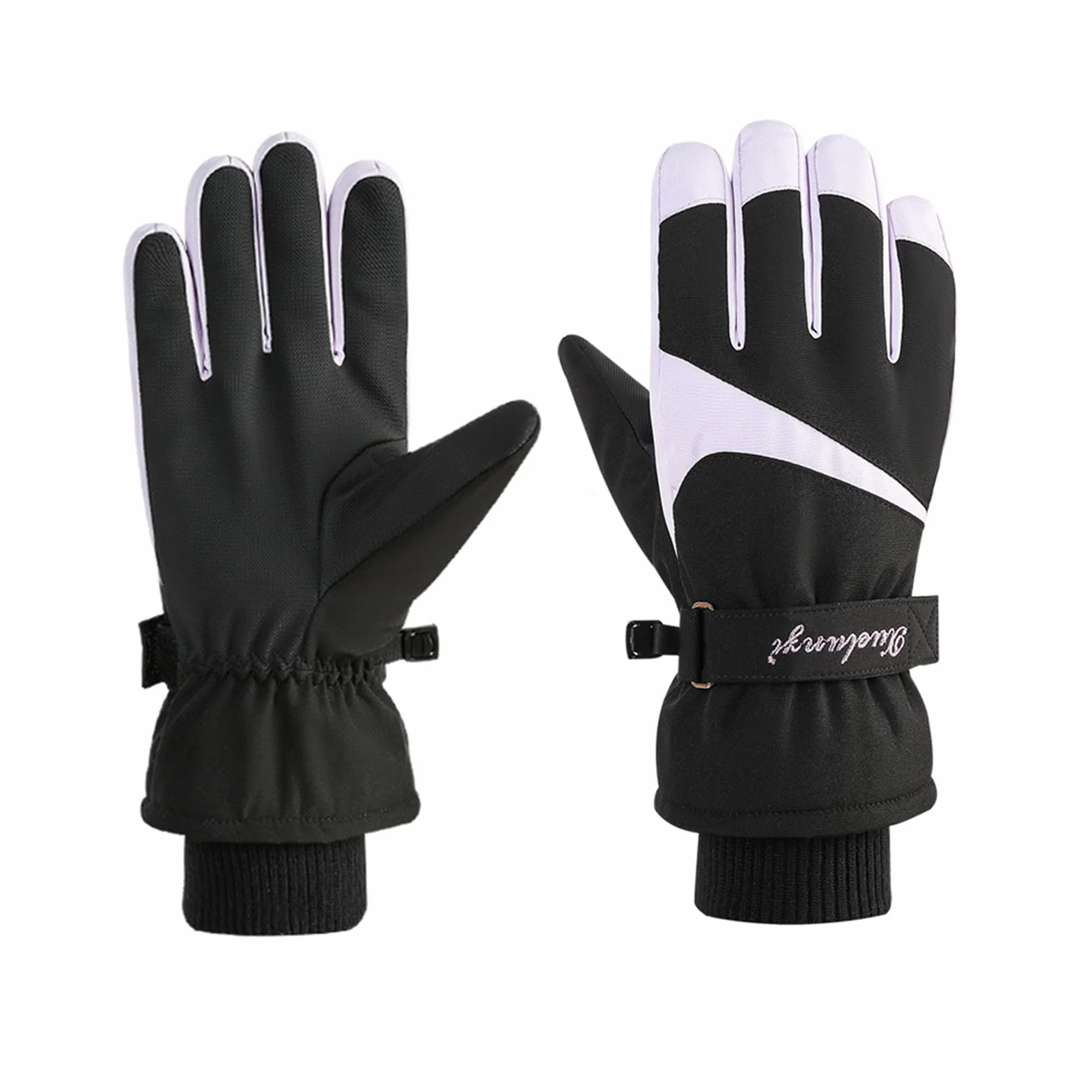 Andiker Guantes de esquí térmicos impermeables resistentes al viento antideslizantes para pantalla táctil