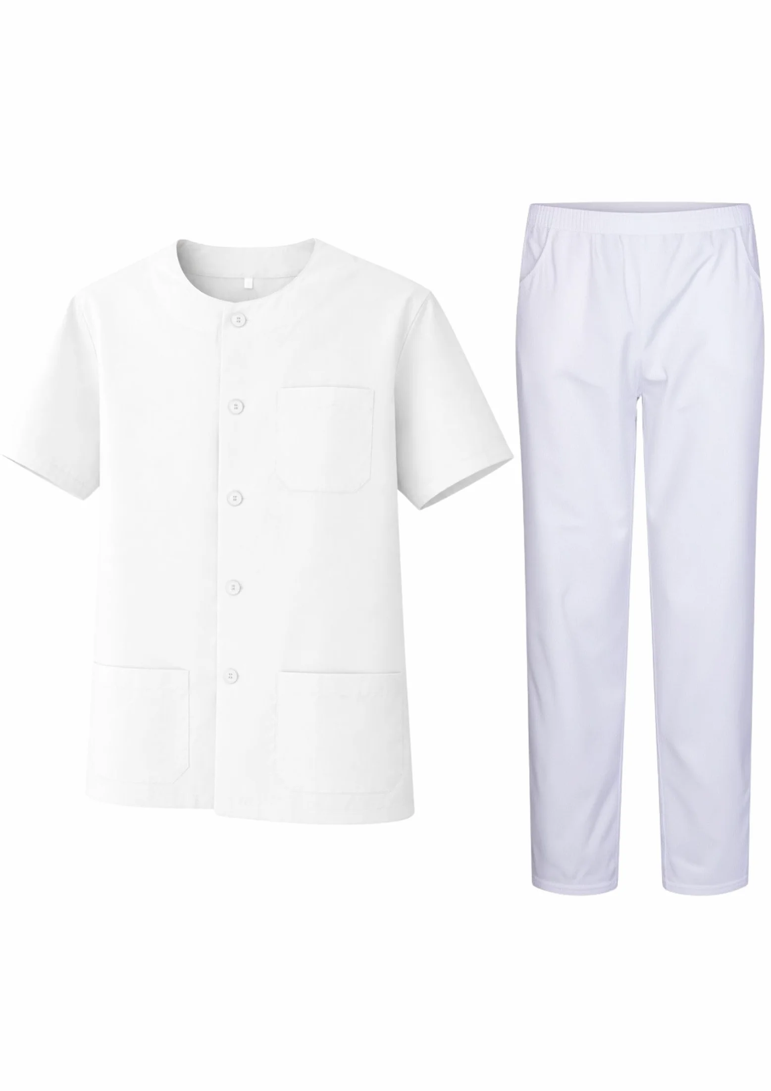 Victory Uniforme Sanitario Casaca Pantalón Transpirable Resistente 190g Mezcla Algodón Poliéster Serie 832&8312