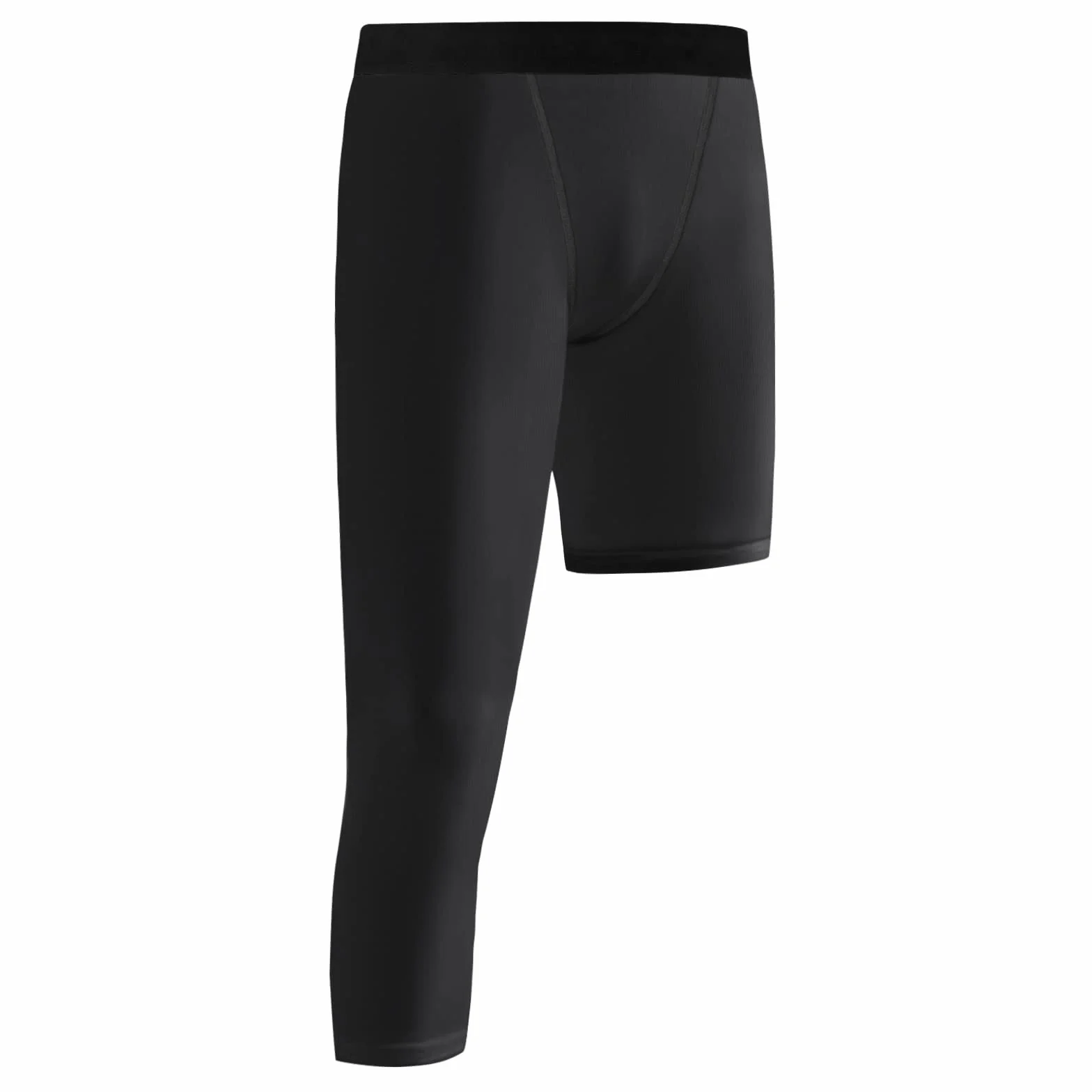 Pantalones de Compresión de Una Pierna para Niños Mallas 3/4 Baloncesto Deportivas Capa Base Fútbol Atlético