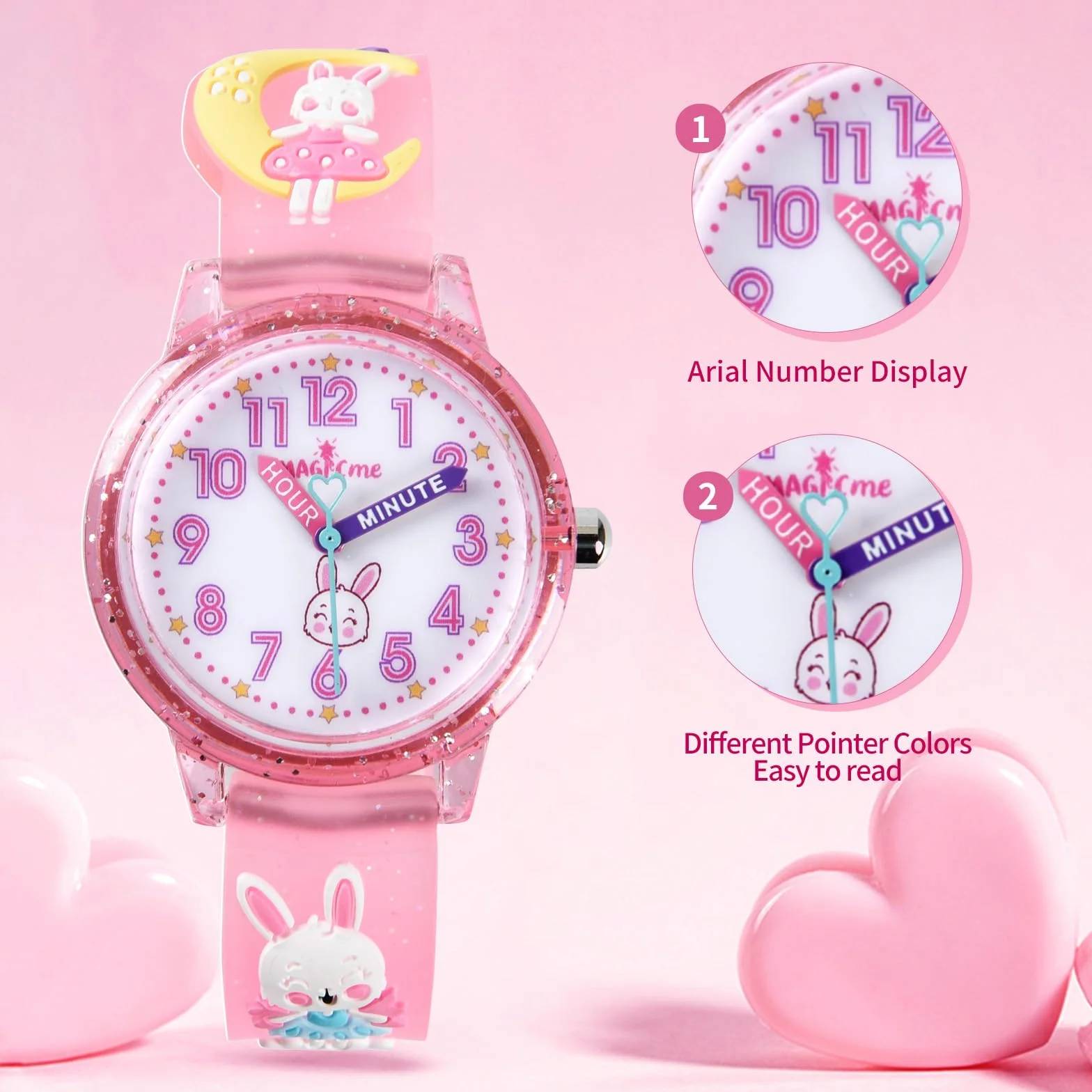 Relojes Digitales para Niños 3D Silicona Correa Dibujos Animados 3-11 Años