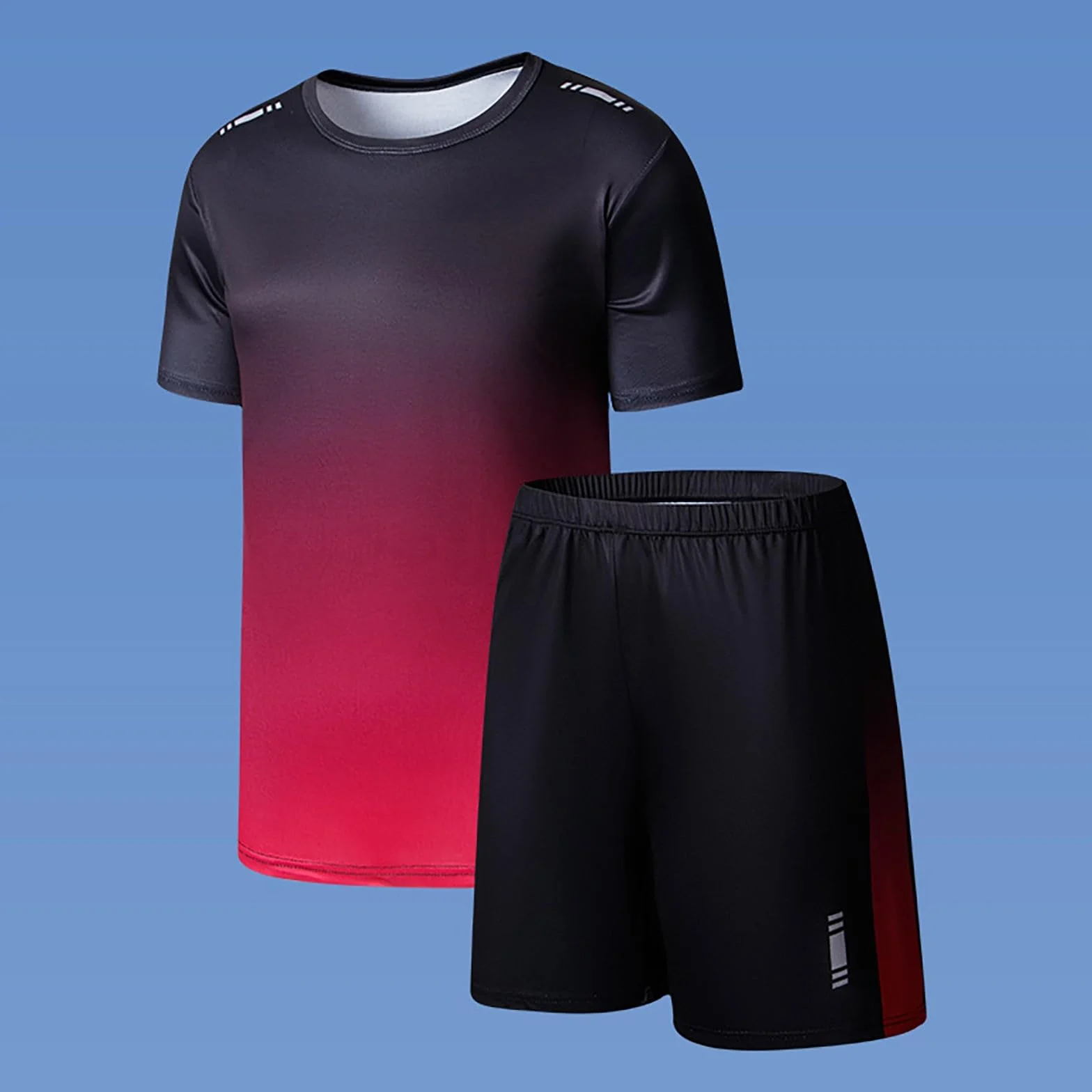 Conjunto completo de ropa de verano para niños camisetas manga corta y pantalones cortos deportes