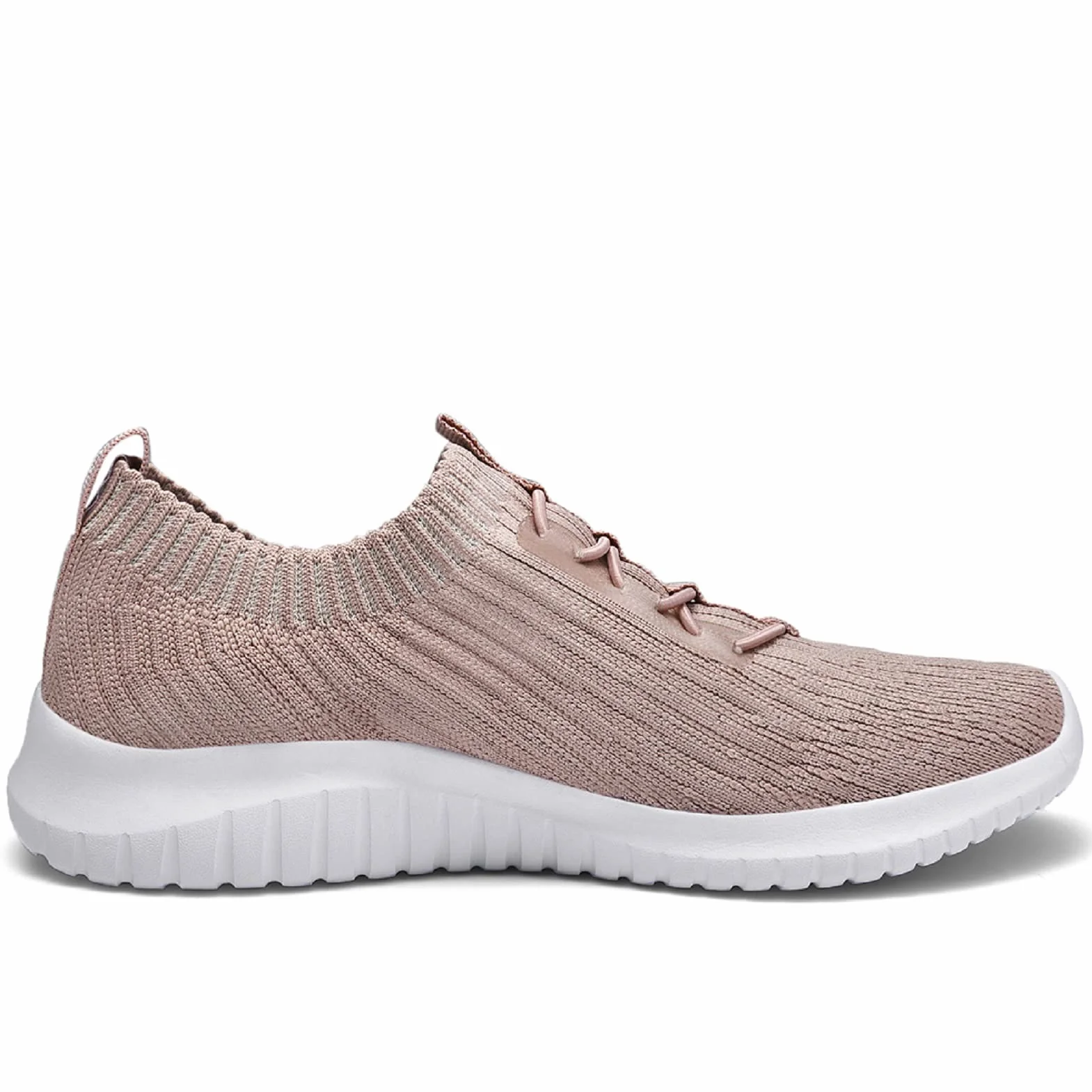 Konhill Zapatillas para Caminar Sin Cordones Mujer Transpirables Ligeras
