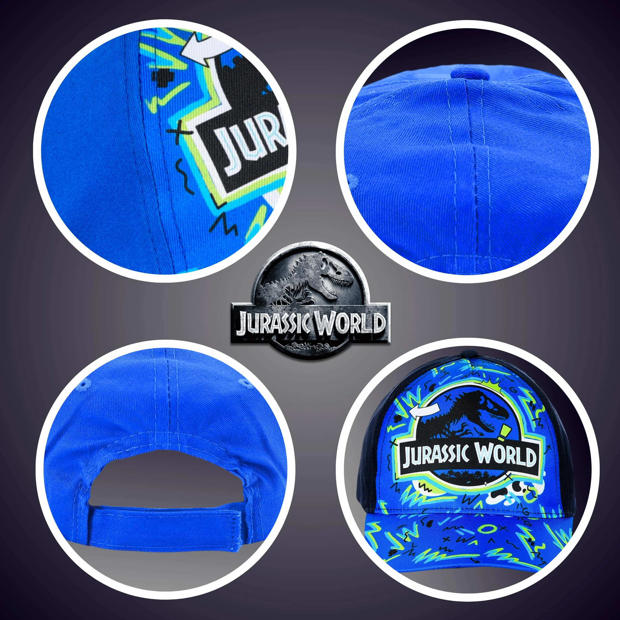 Gorra y Gafas de Sol Jurassic World para Niños Protección UV Verano