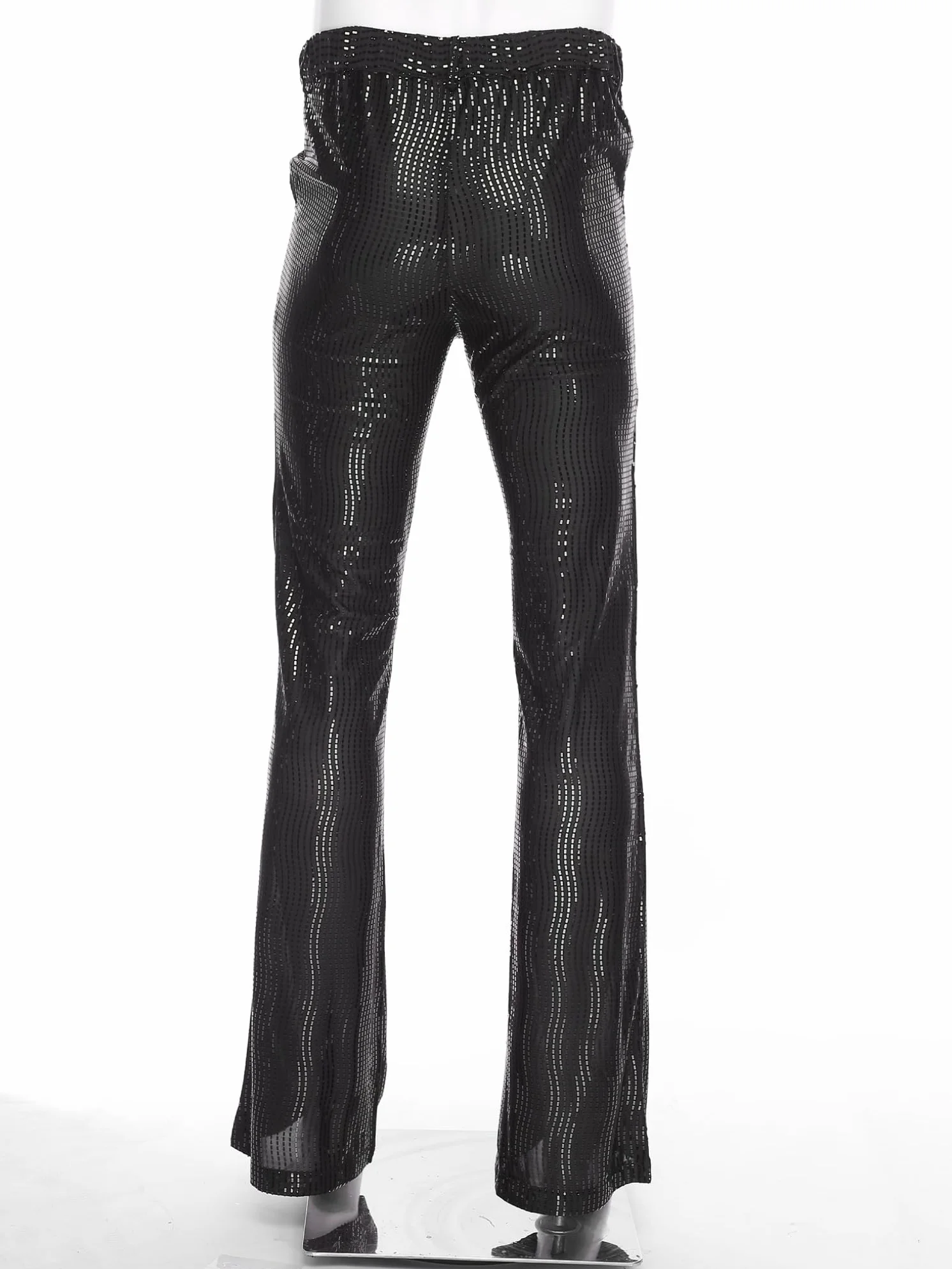 Choomomo Pantalones retro años 70 80 para hombre, brillantes, jazz, baile escénico